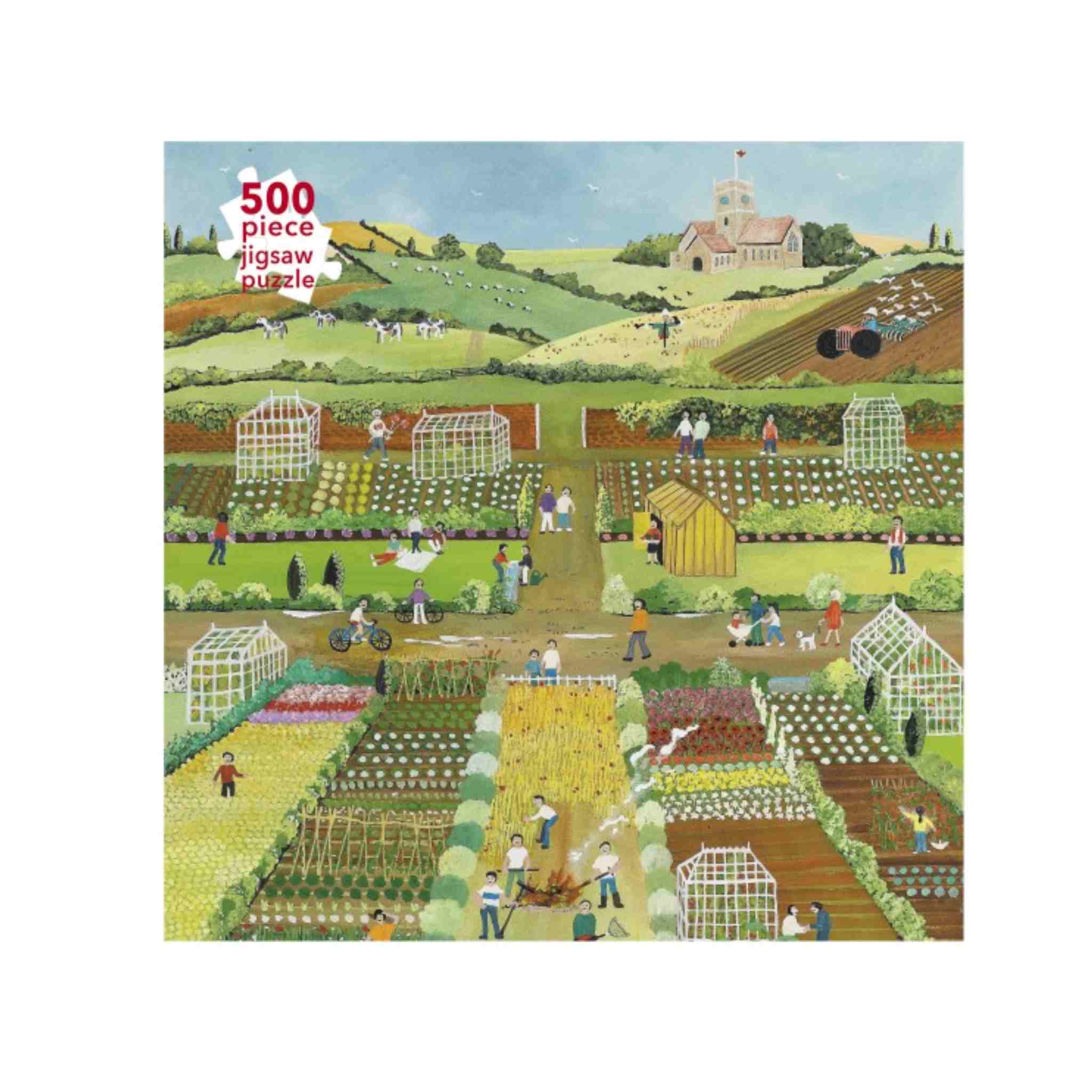 Allotments 500 piece jigsaw puzzle by Judy Joel