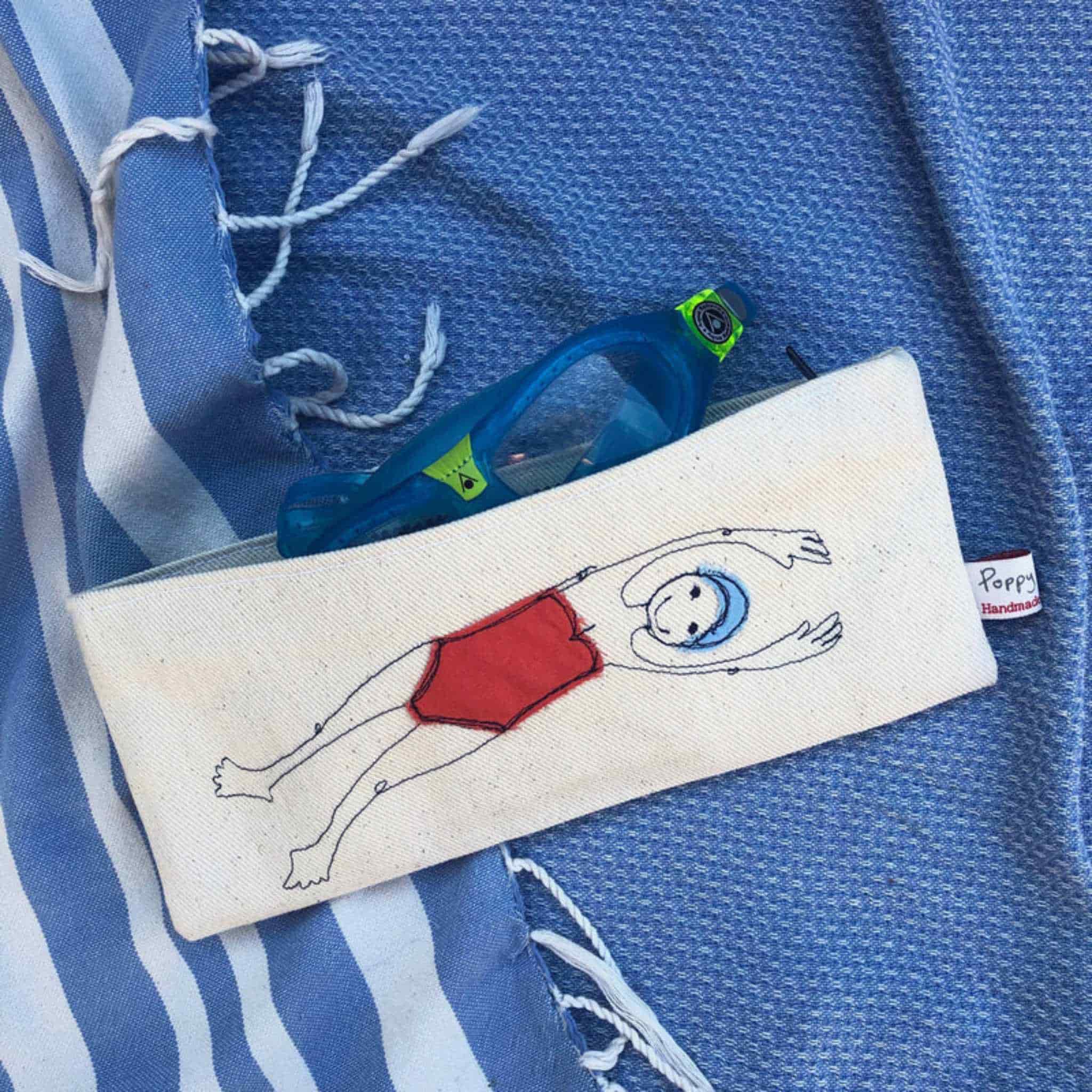 embroidered swimmers pouch