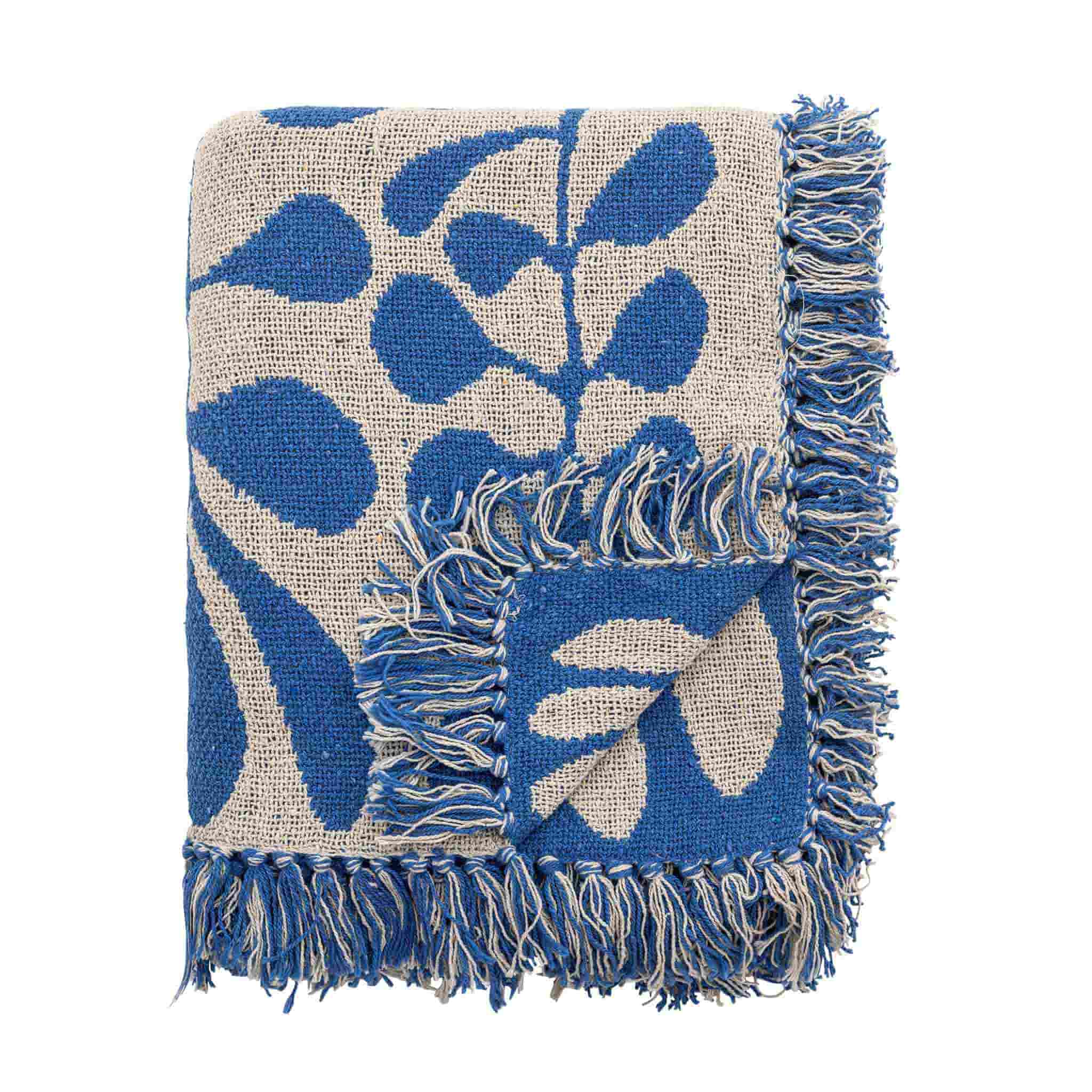 Blue Vintage Bloom Throw