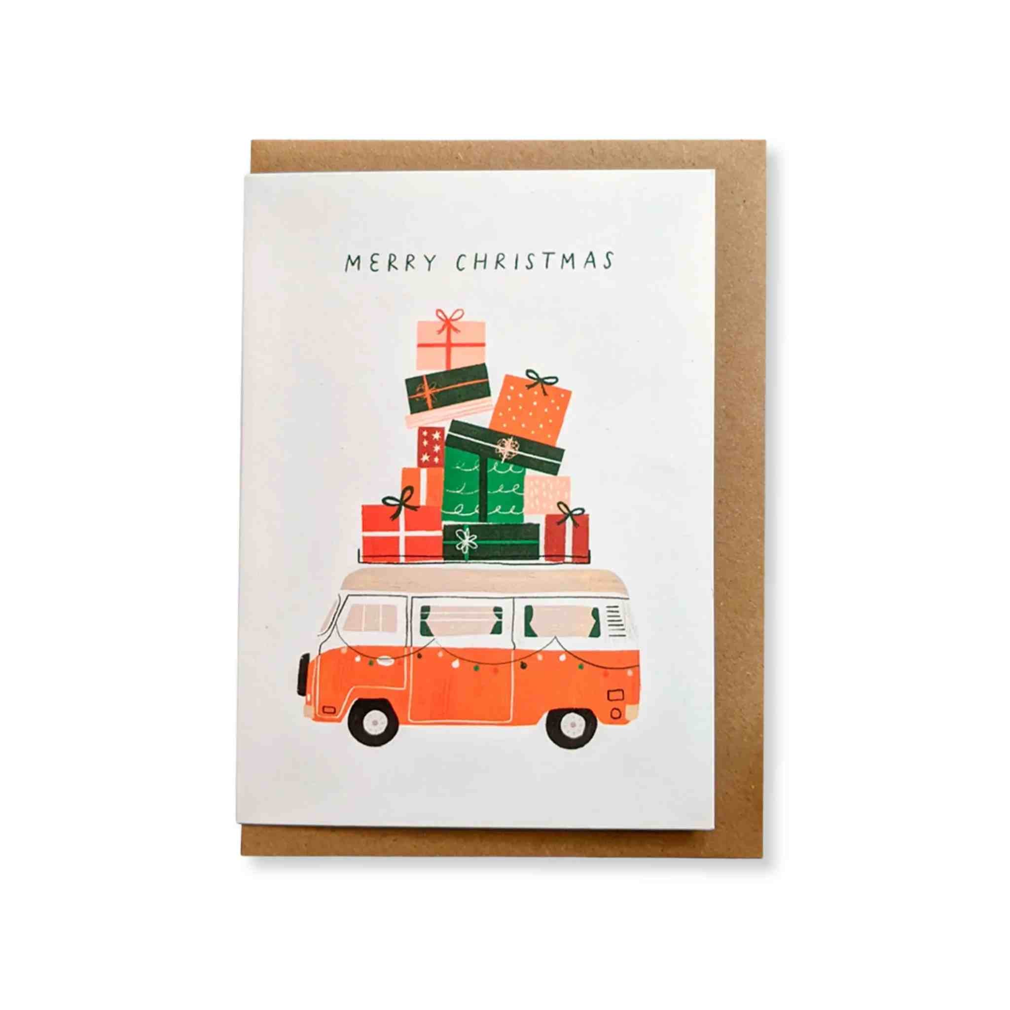Campervan Christmas Greetings Card