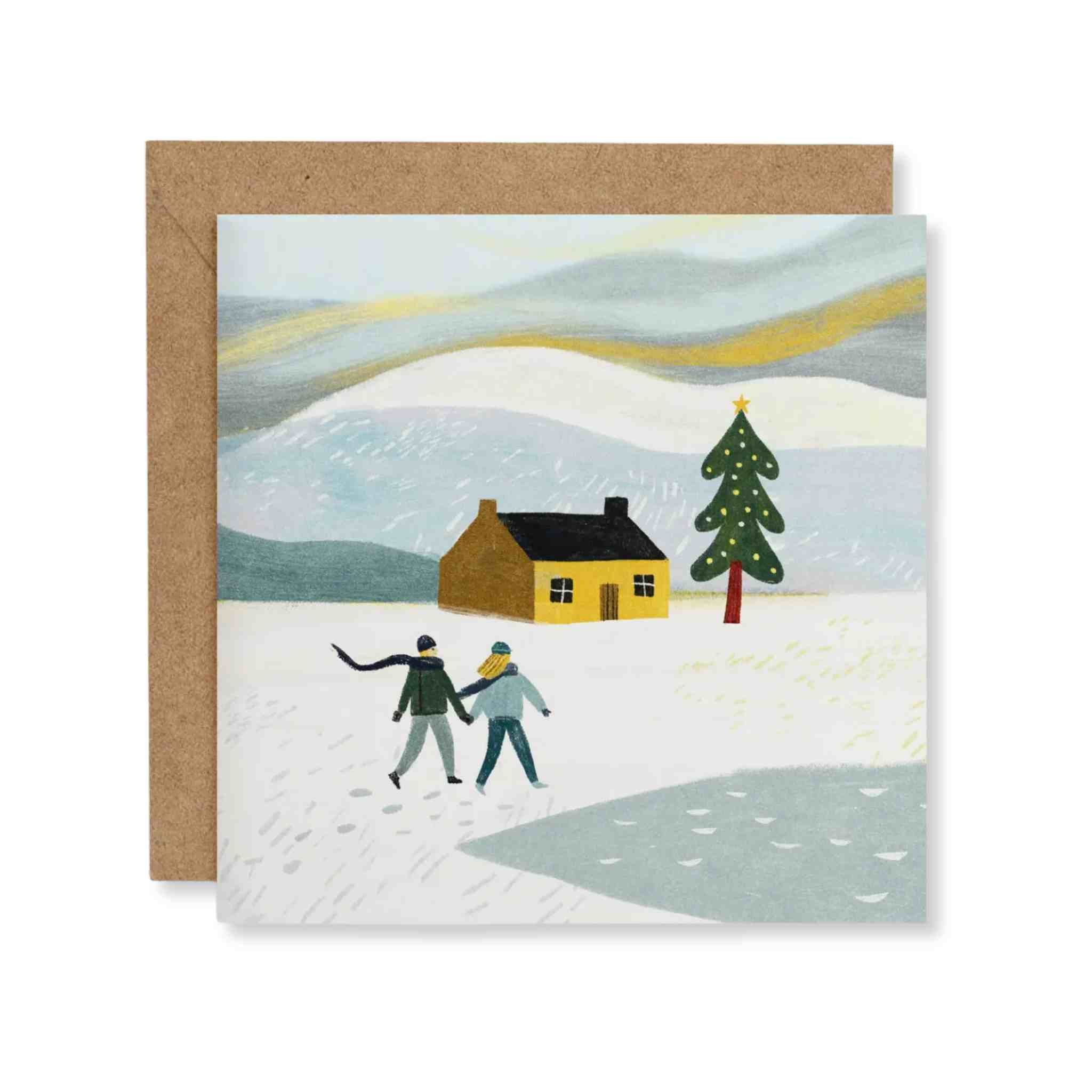 Christmas Walk Greetings Card