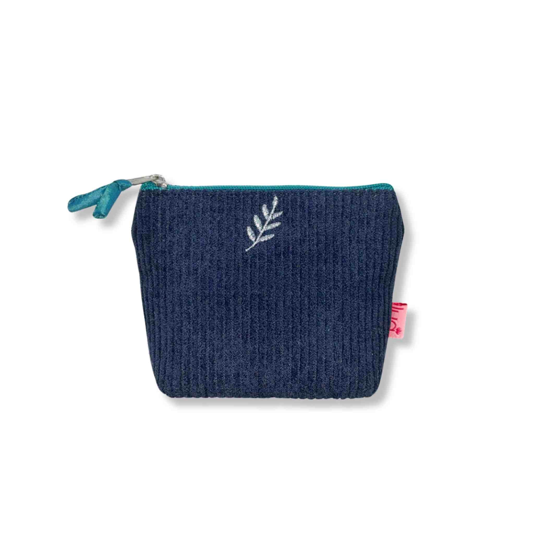 Navy Corduroy Mini Purse