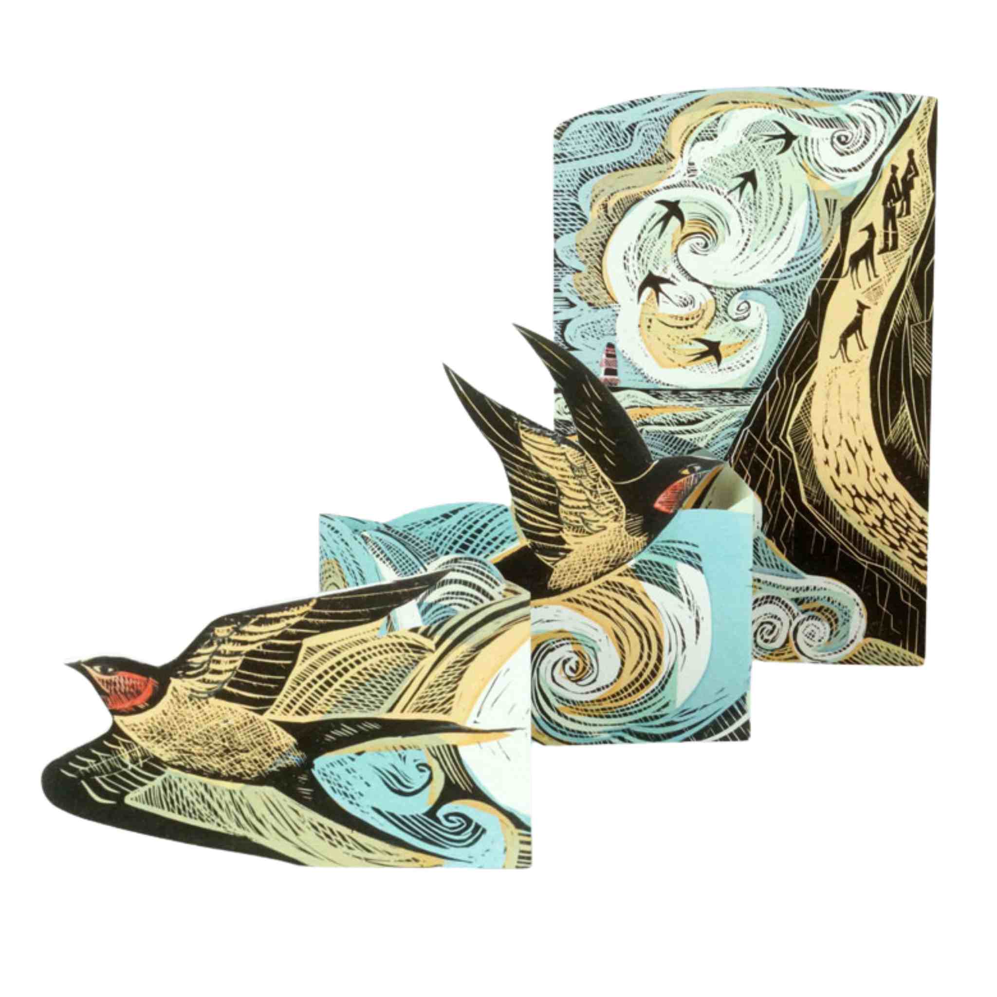 Cornish Swallows | Die-Cut Card