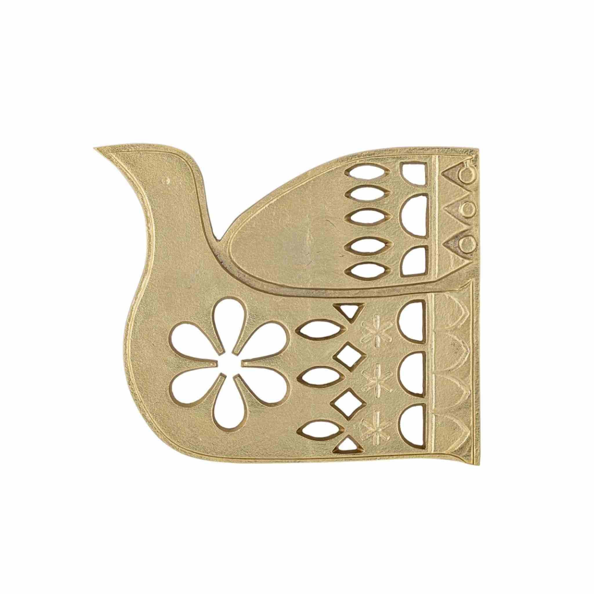 Decorative Gold Bird Trivet