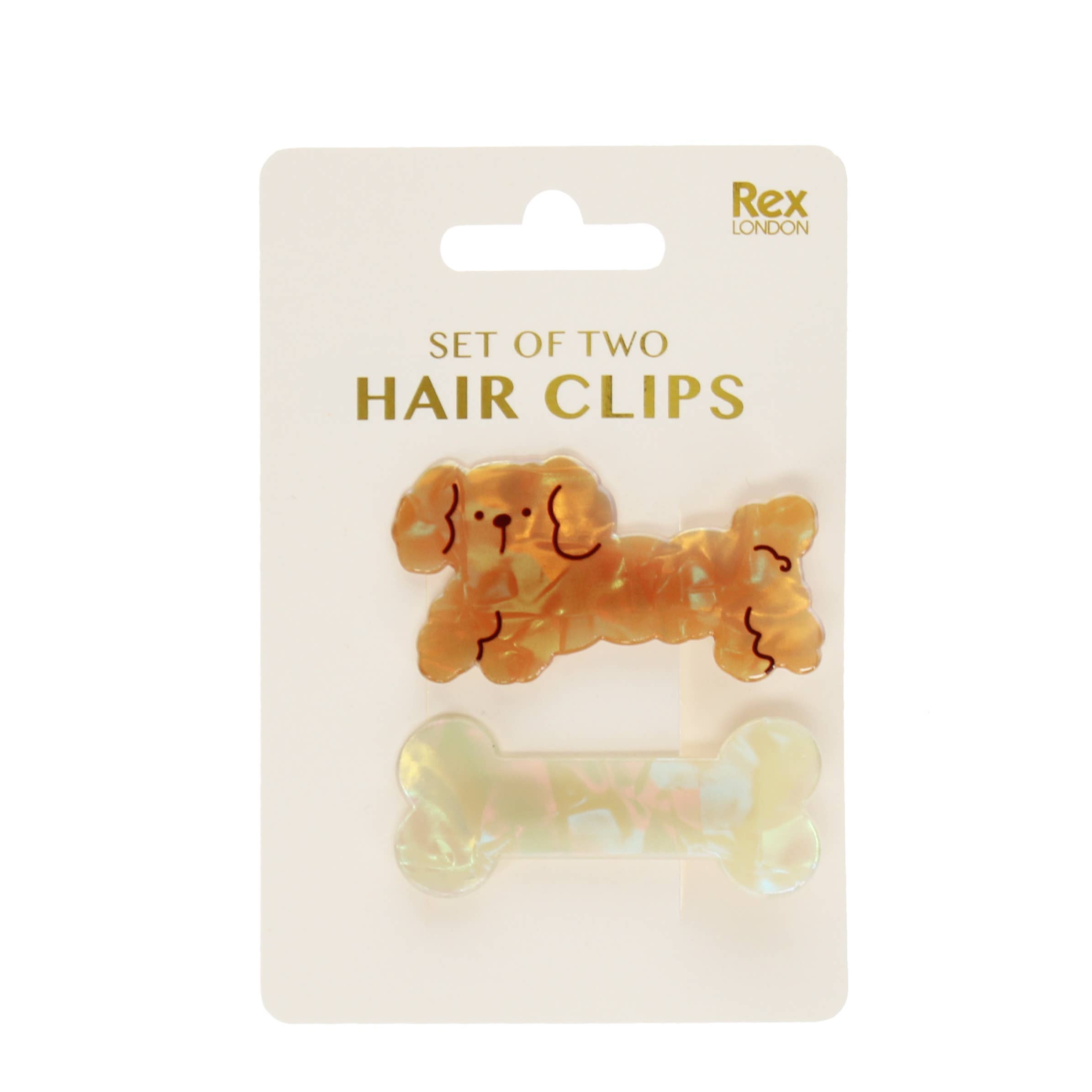 Dog and Bone Hair clips | Set of 2