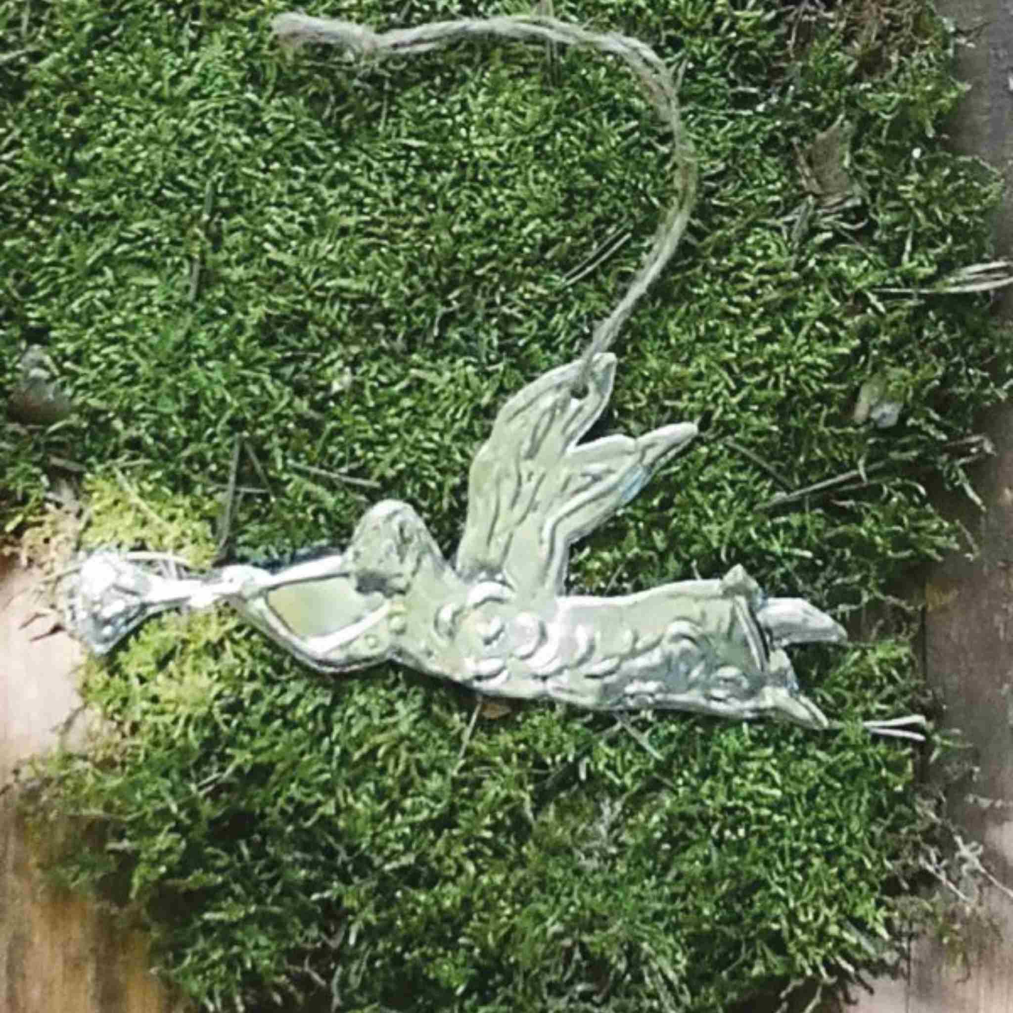 Flying Angel Mexicana Decoration | Silver