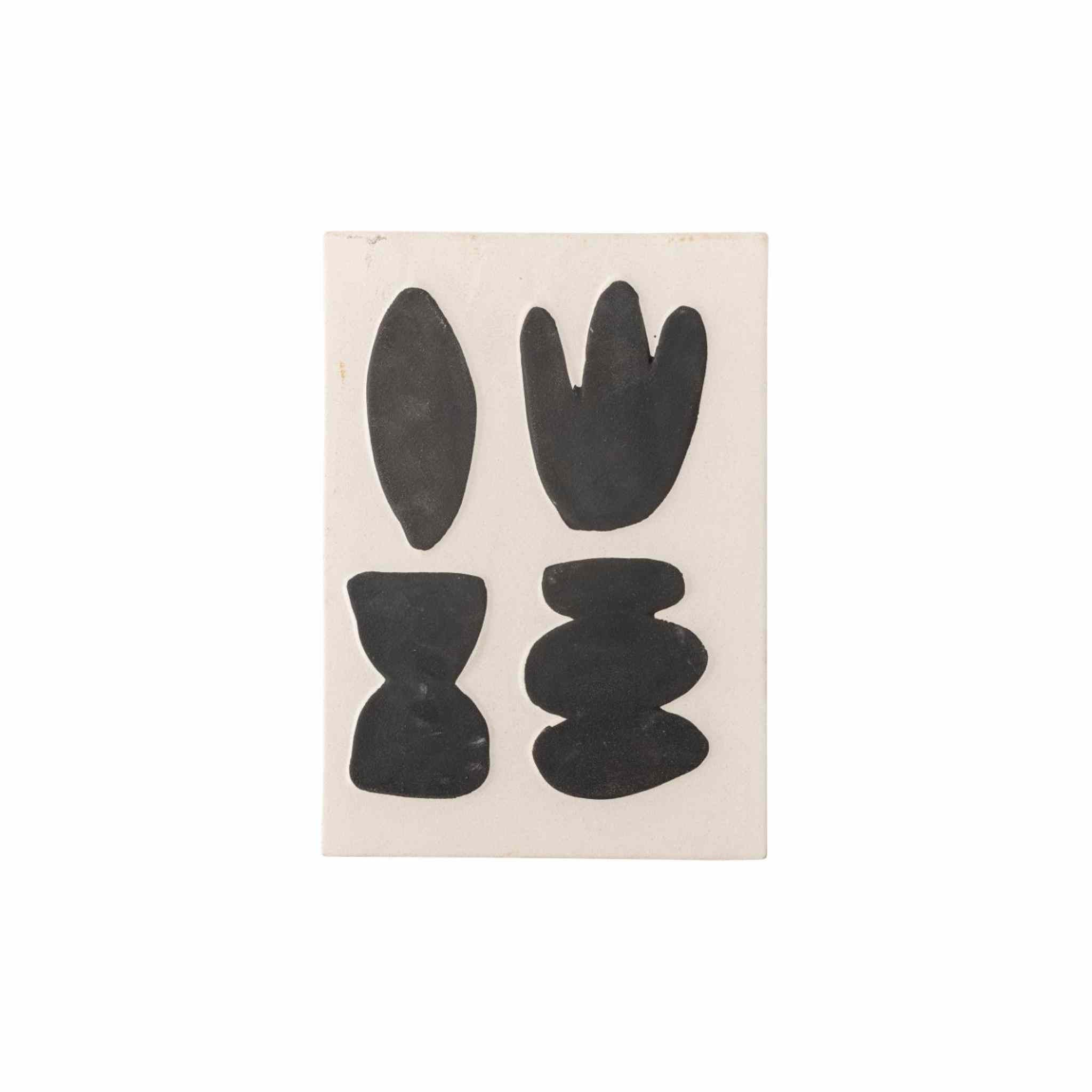 Graphic Stoneware Wall Decor