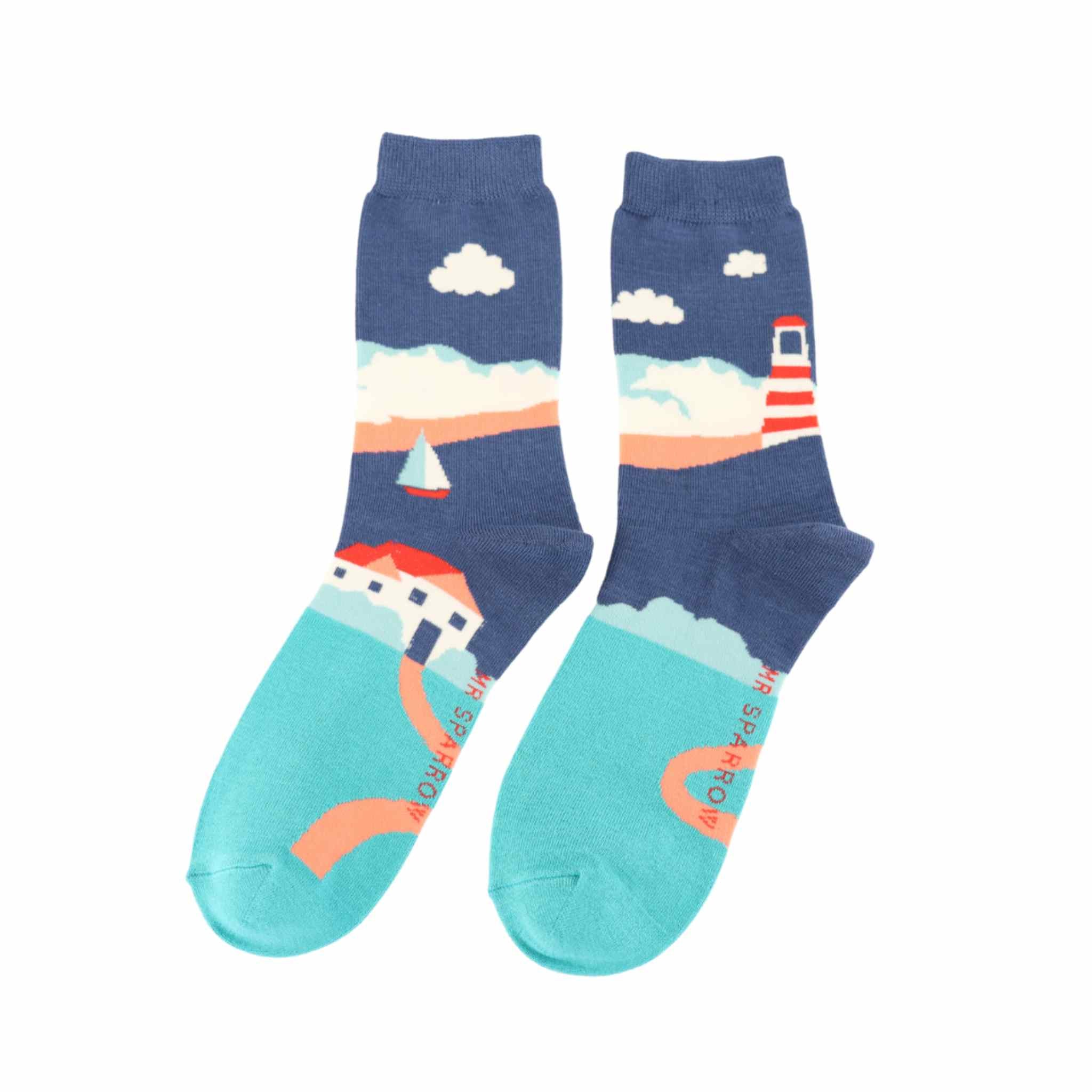 Seascape Socks | Navy (Men)