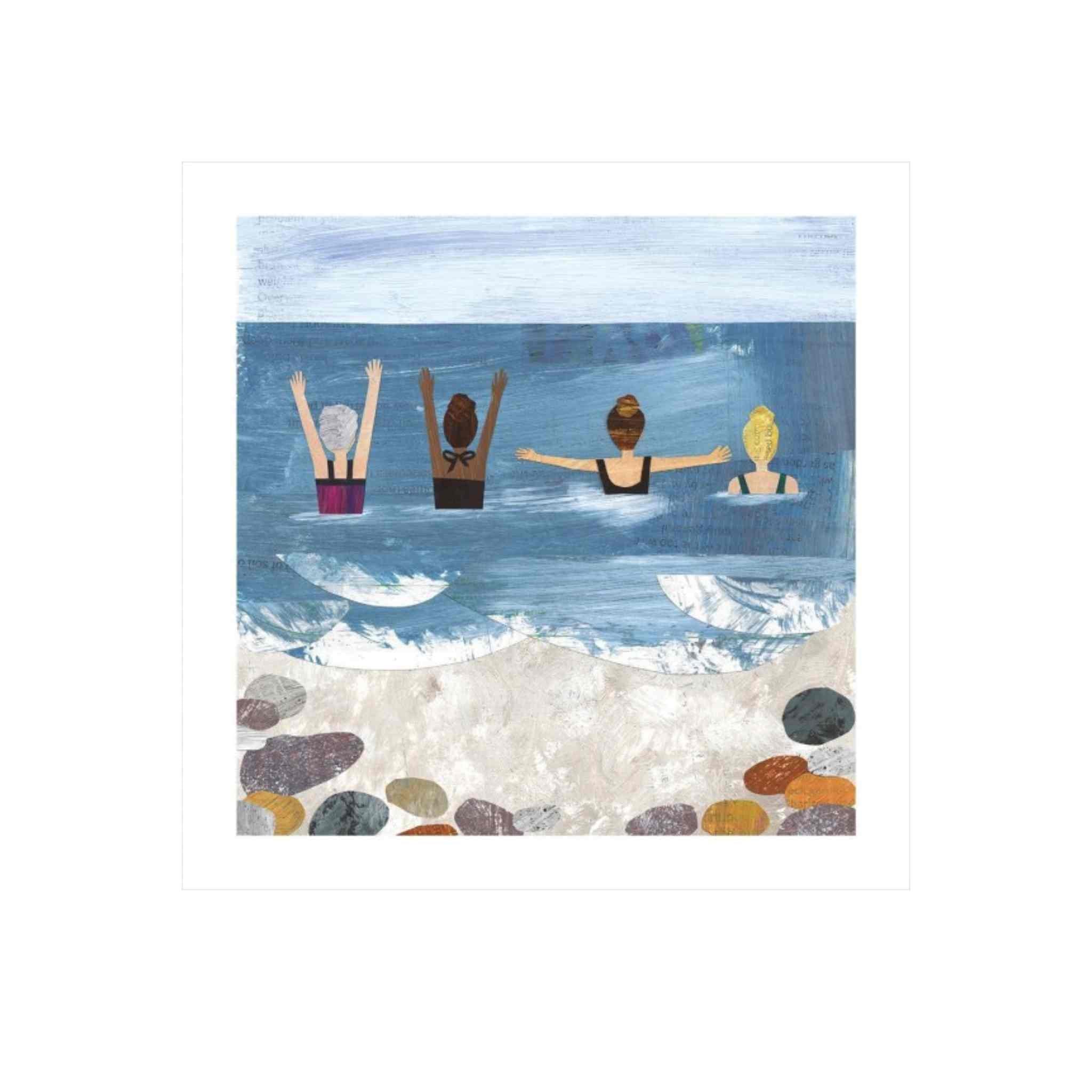 Morning Dip Ladies Swimming Card