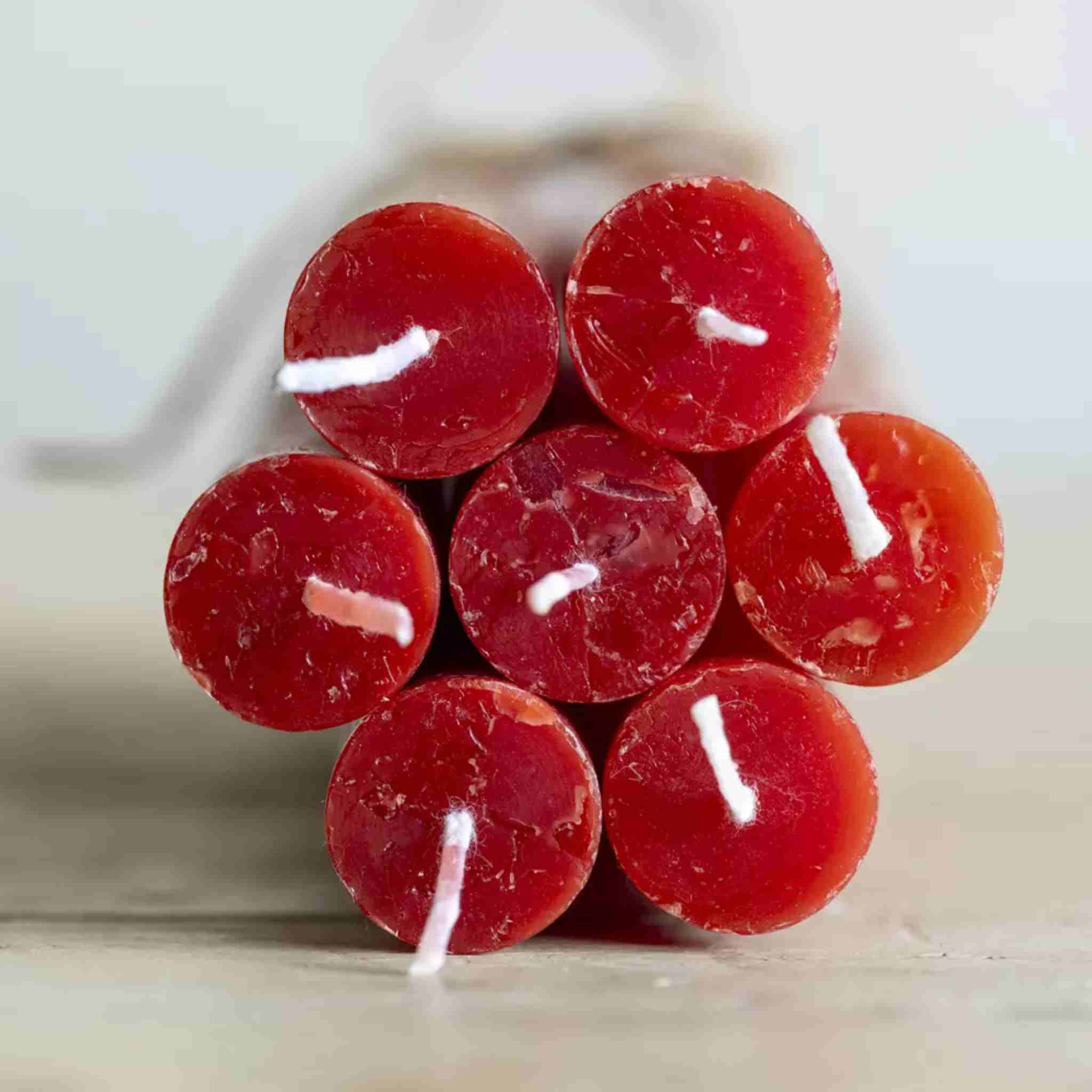 Rustic Dinner Candle | Lipstick Red