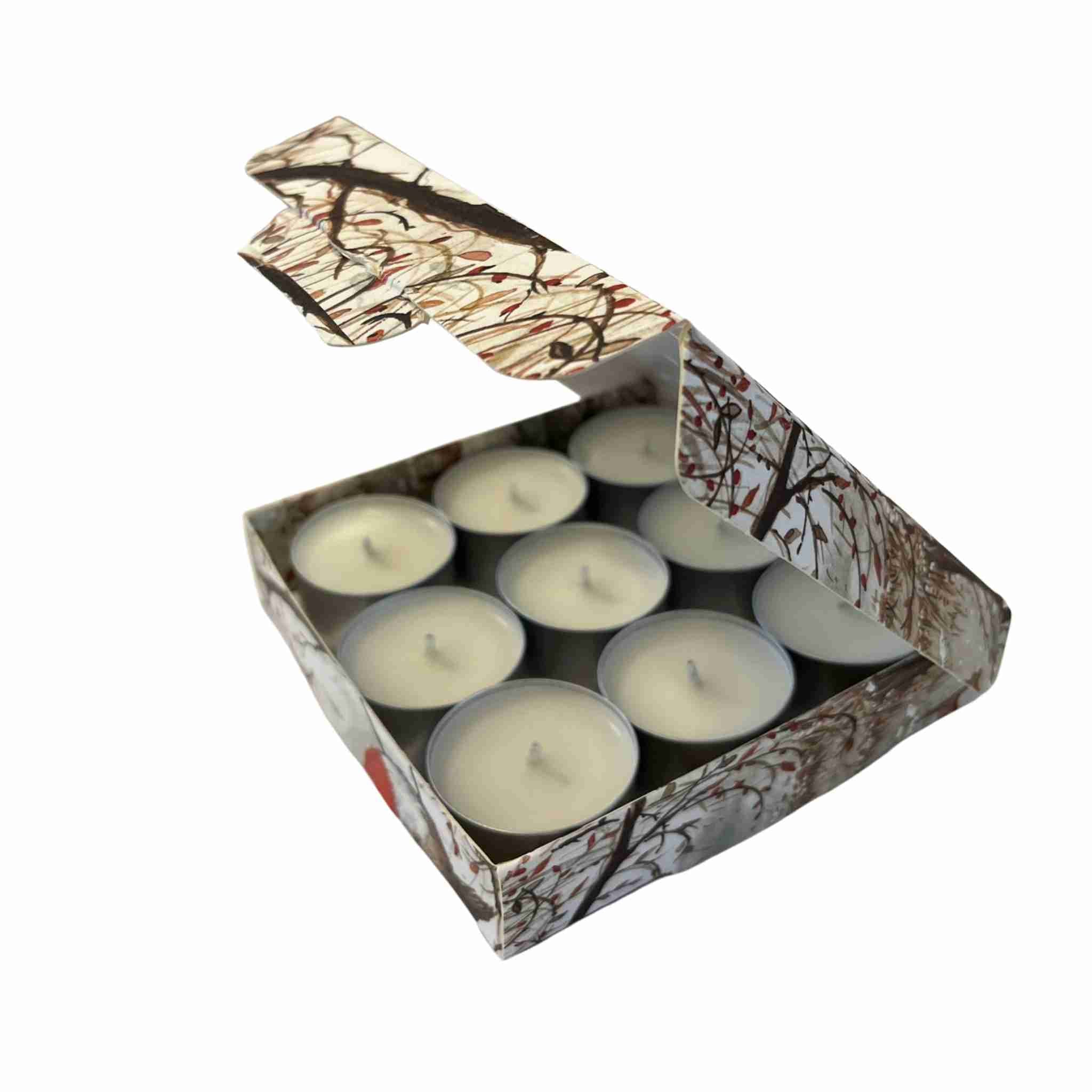 scented tealights in a box