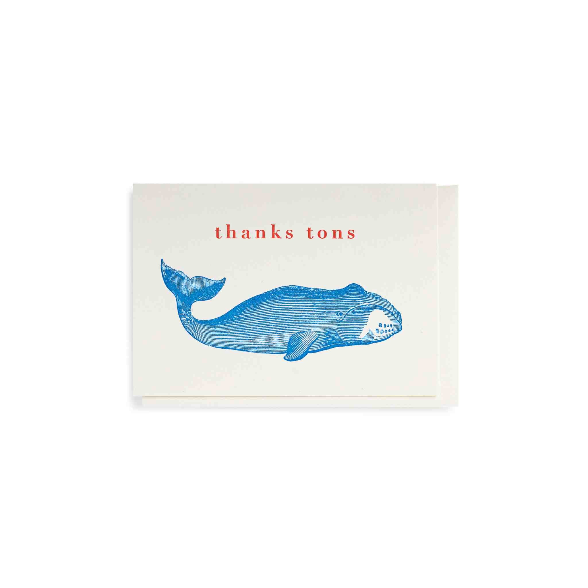 Thanks Tons Card | Letterpress Printed