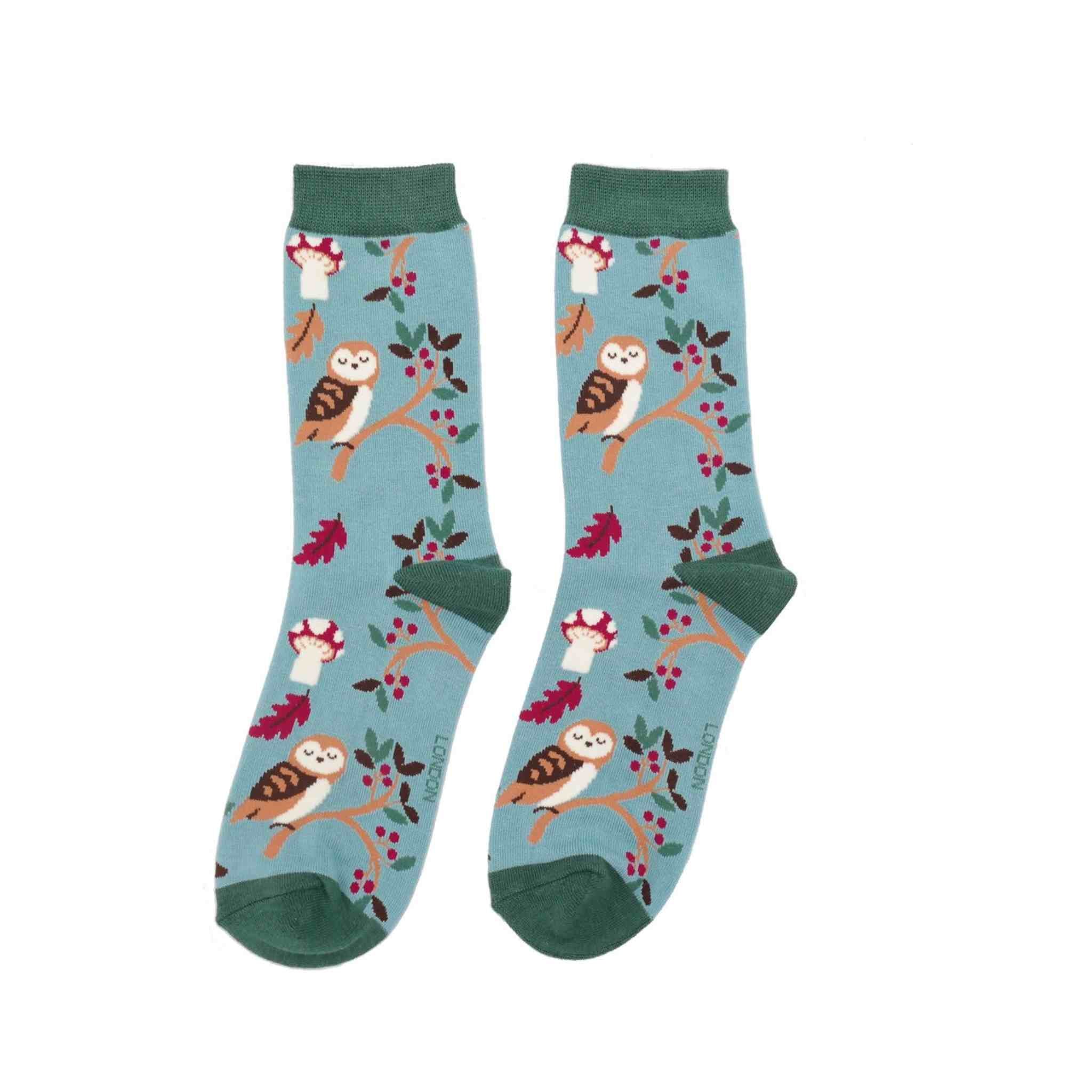 Woodland Socks | Duck Egg