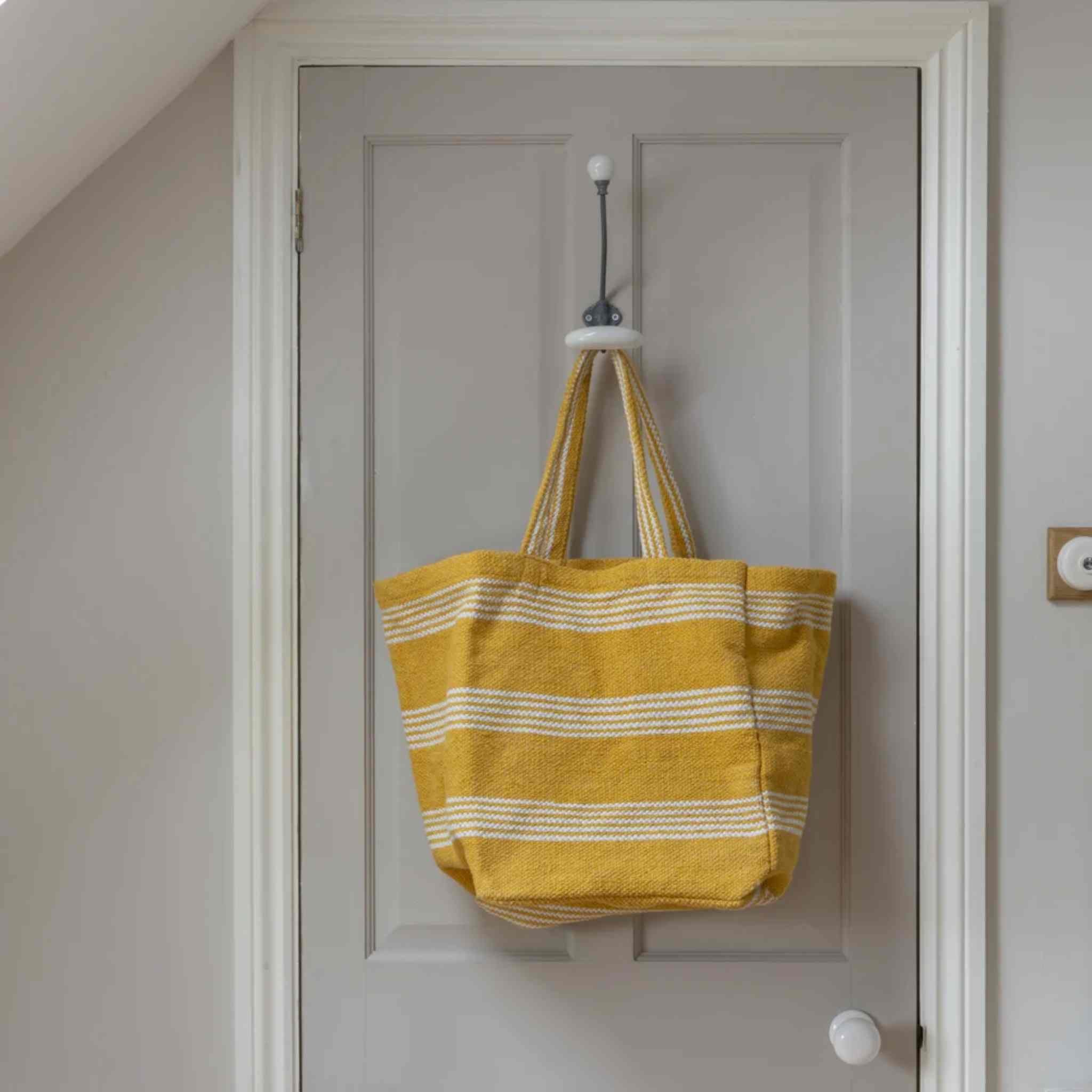 Yellow Chunky Cotton Tote Bag