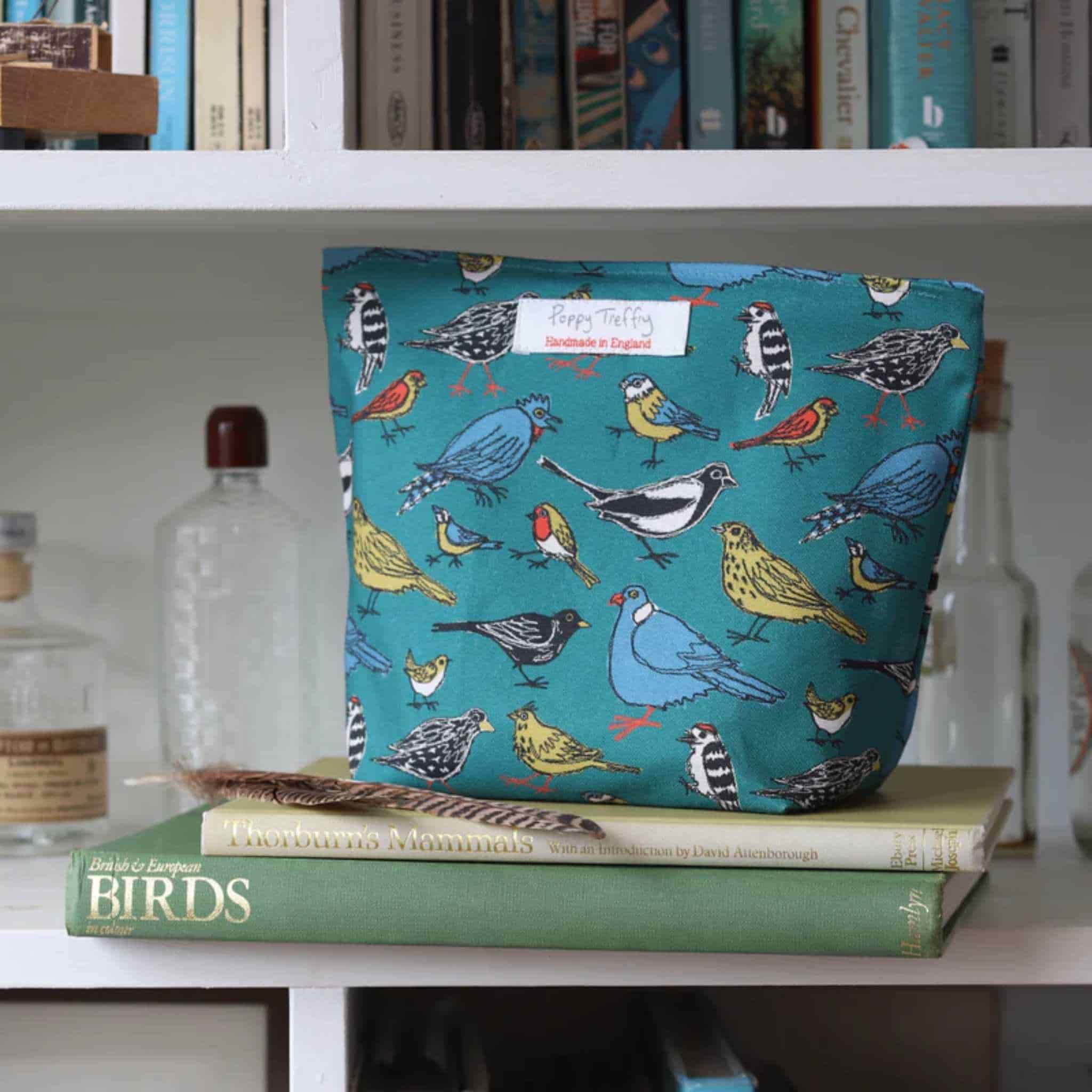 garden birds washbag