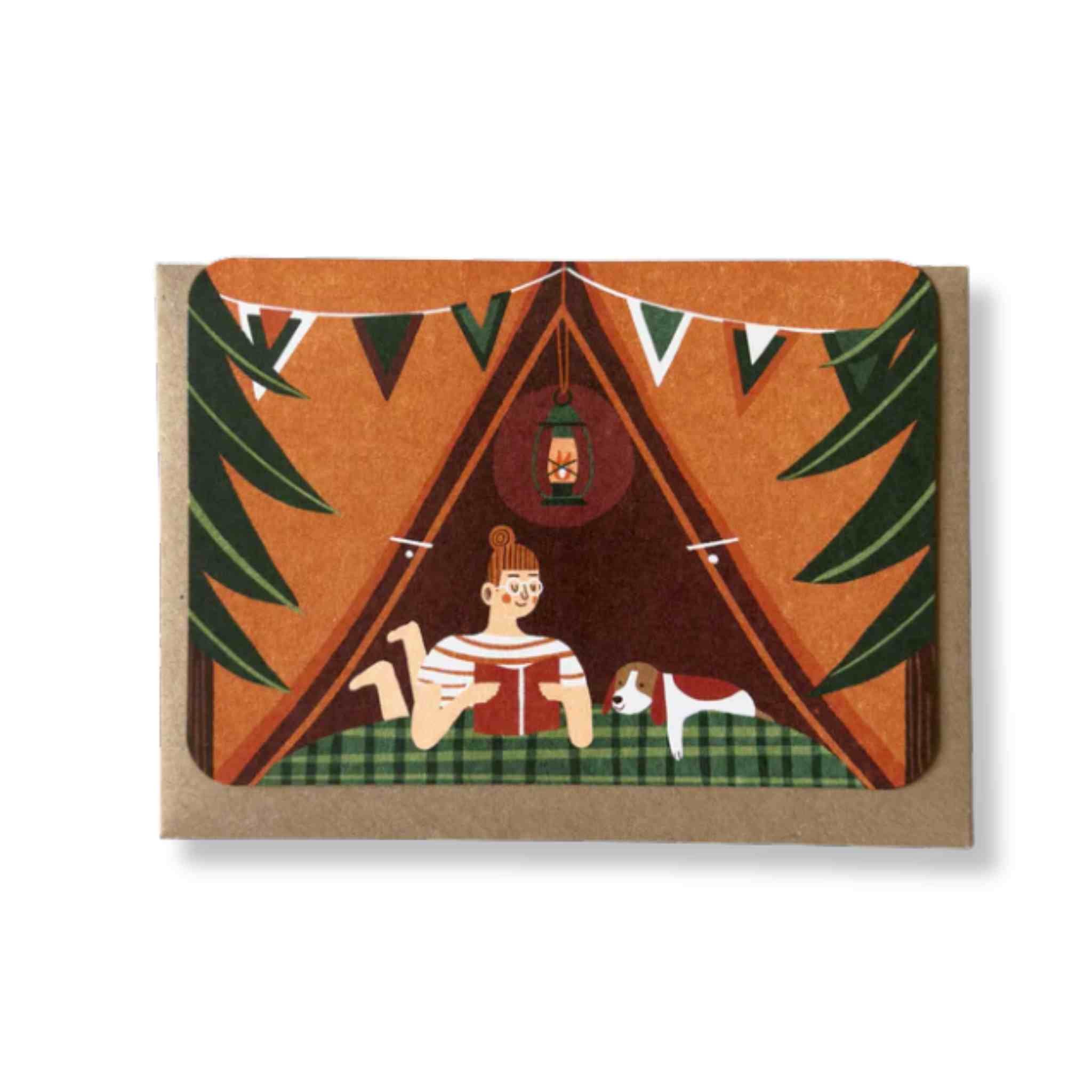 Red Tent Greetings Card