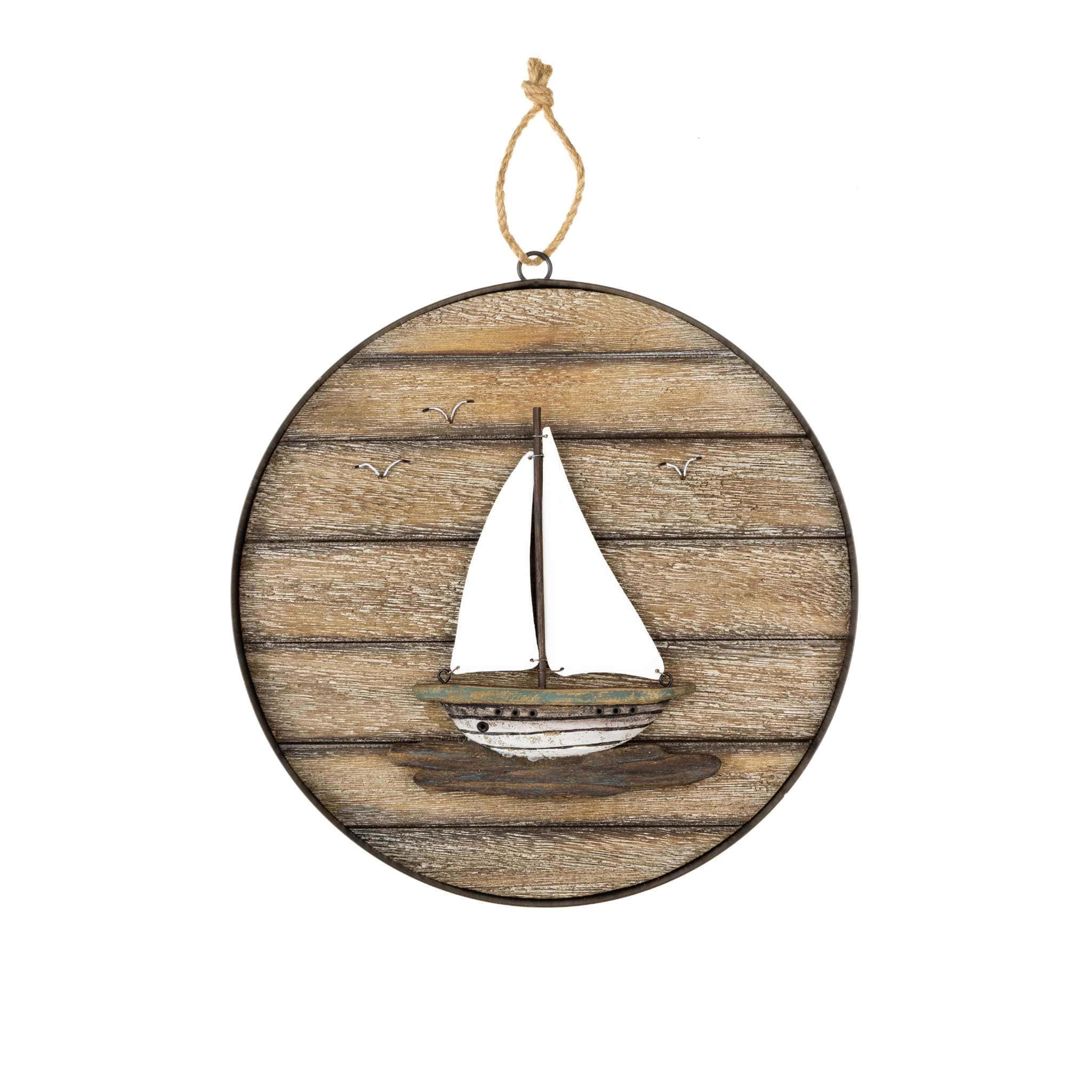 Yacht wooden wall art