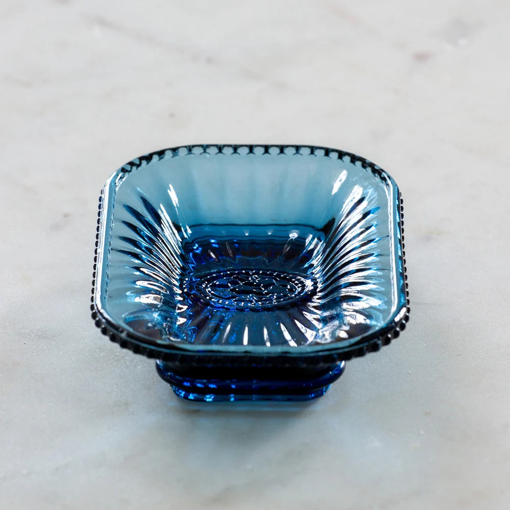 blue glass soap dish webb street