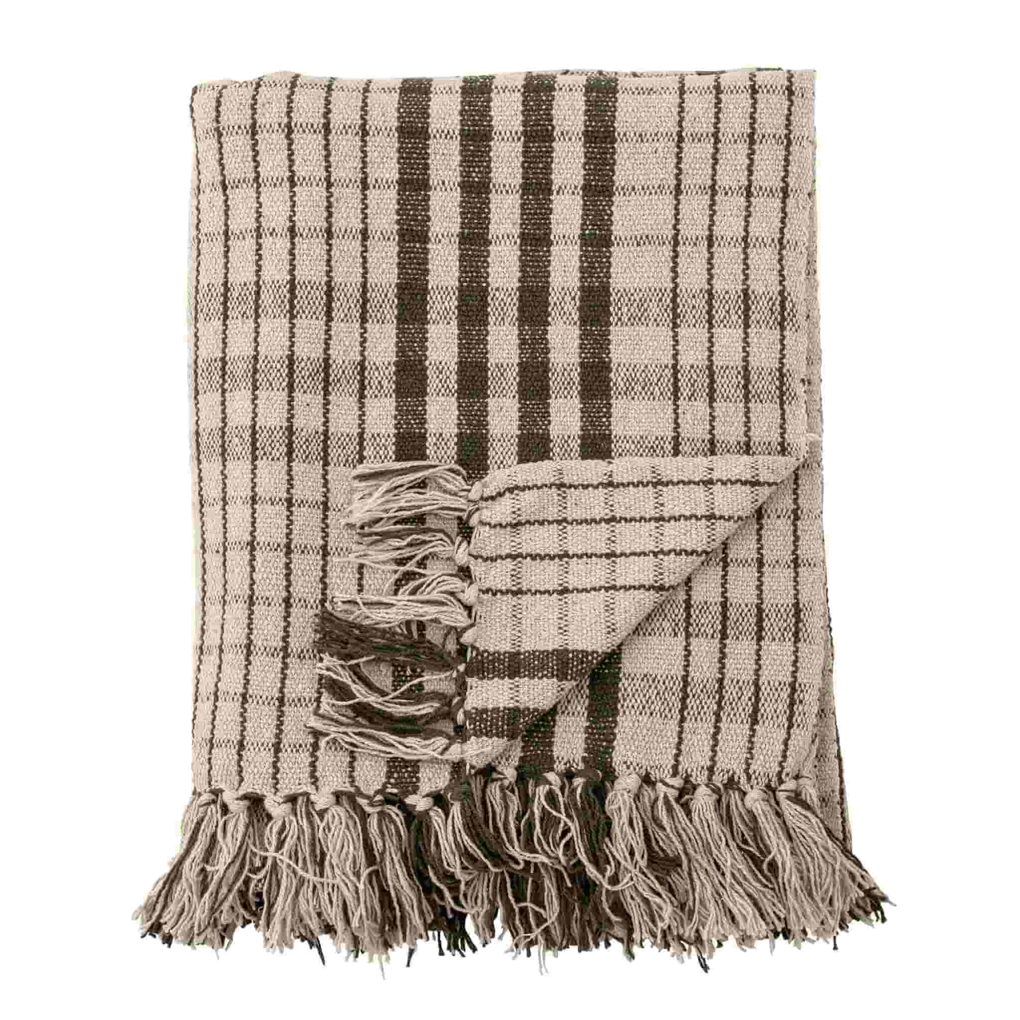 Fryd Bloomingville green blanket throw