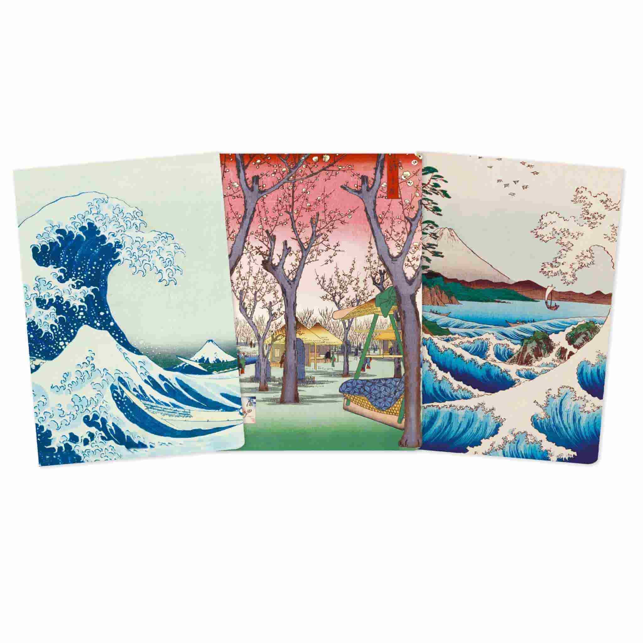Japanese Woodblocks Notebook Set