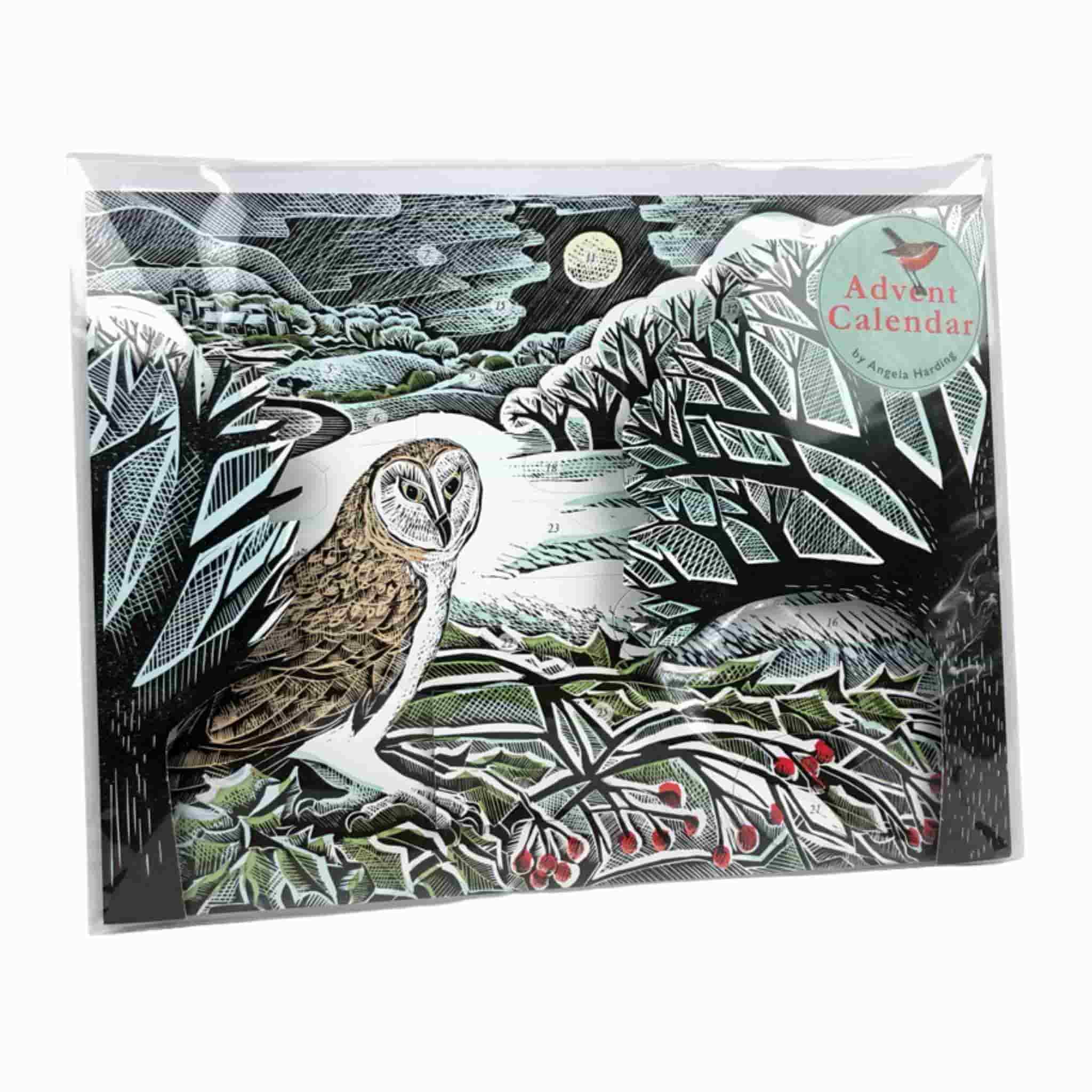Owl in Winter Angela Harding Advent Calendar