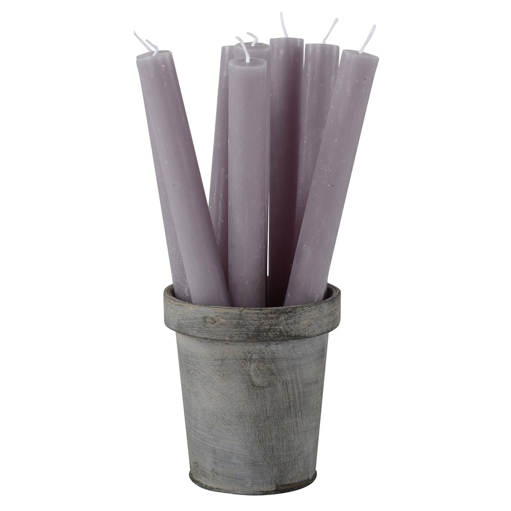 light grey rustic dinner candles