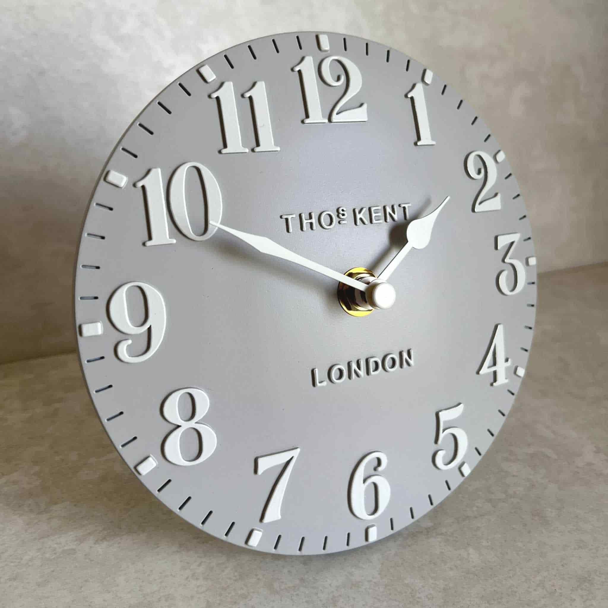 Thomas Kent Mantel Clock Dove Grey