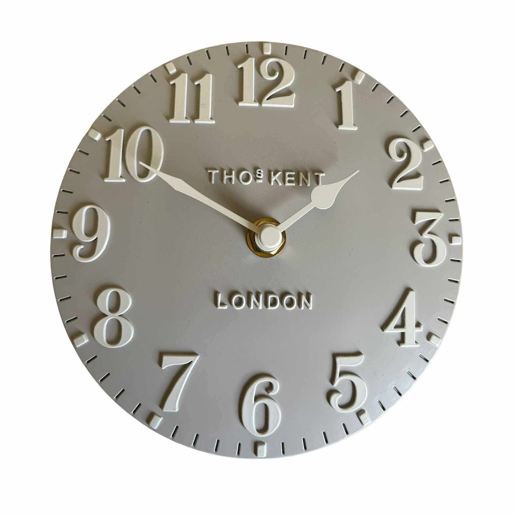 Thomas Kent Mantel Clock Dove Grey