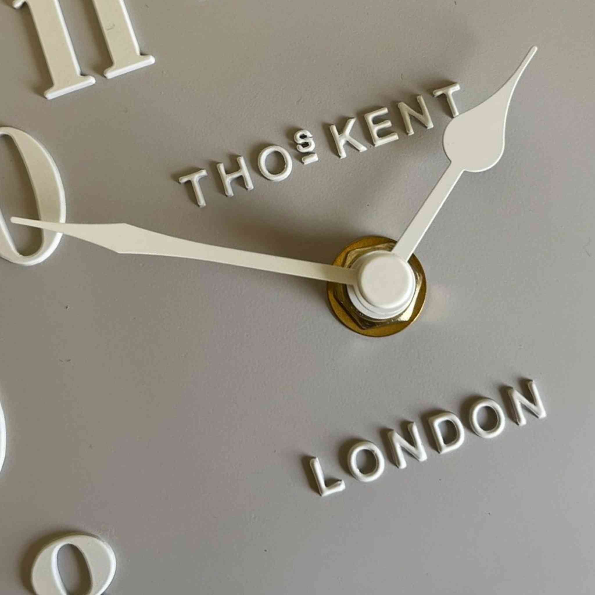 thomas kent dove grey mantel clock