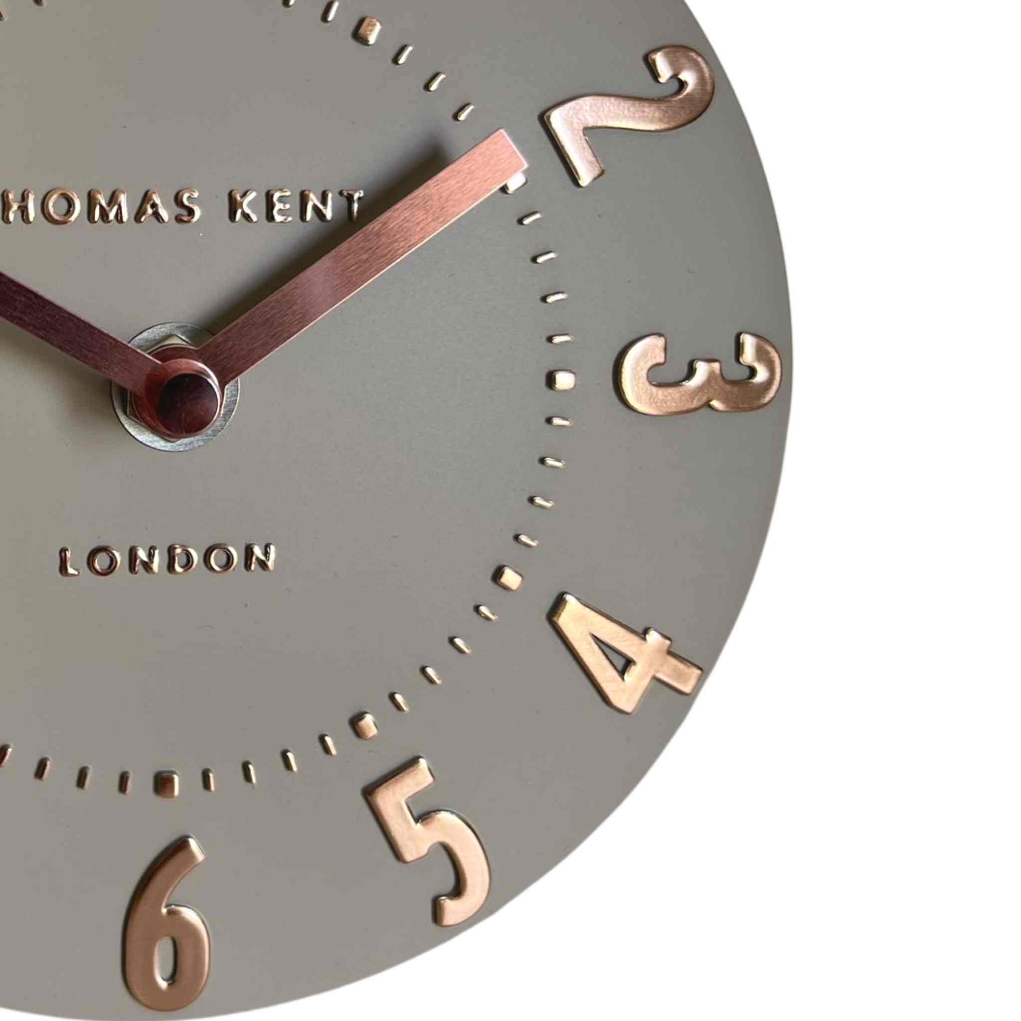 Thomas Kent Mulberry Mantel Clock, 15cm (6 inch) Rose Gold