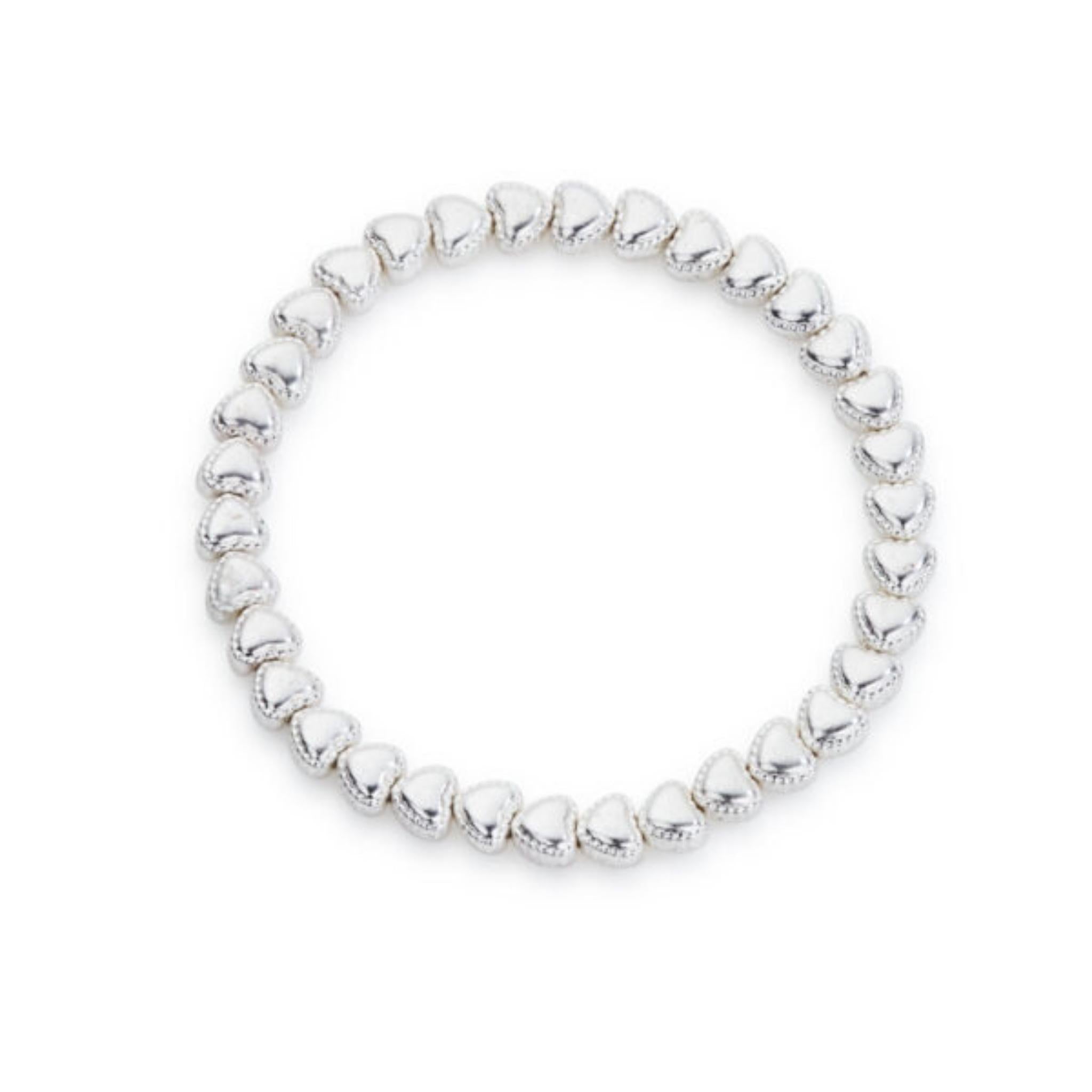 Beaded Edge Heart Bracelet