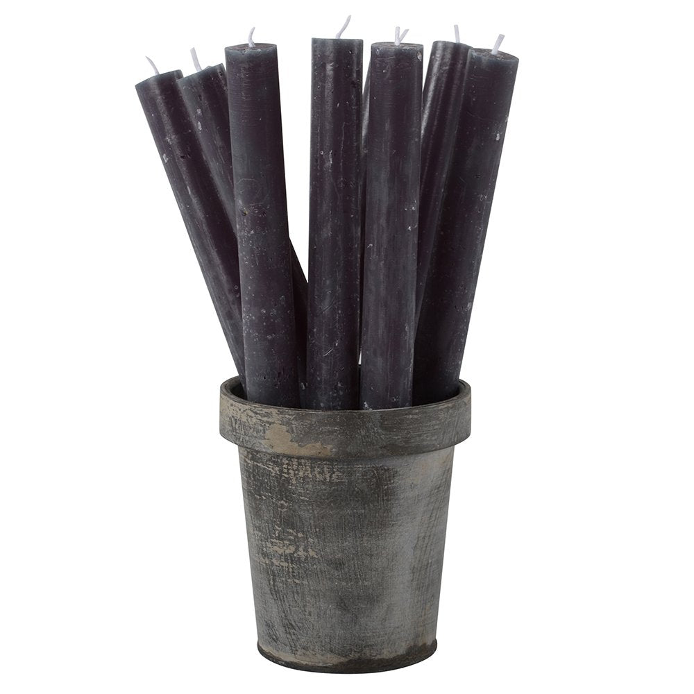 dark grey rustic dinner candles