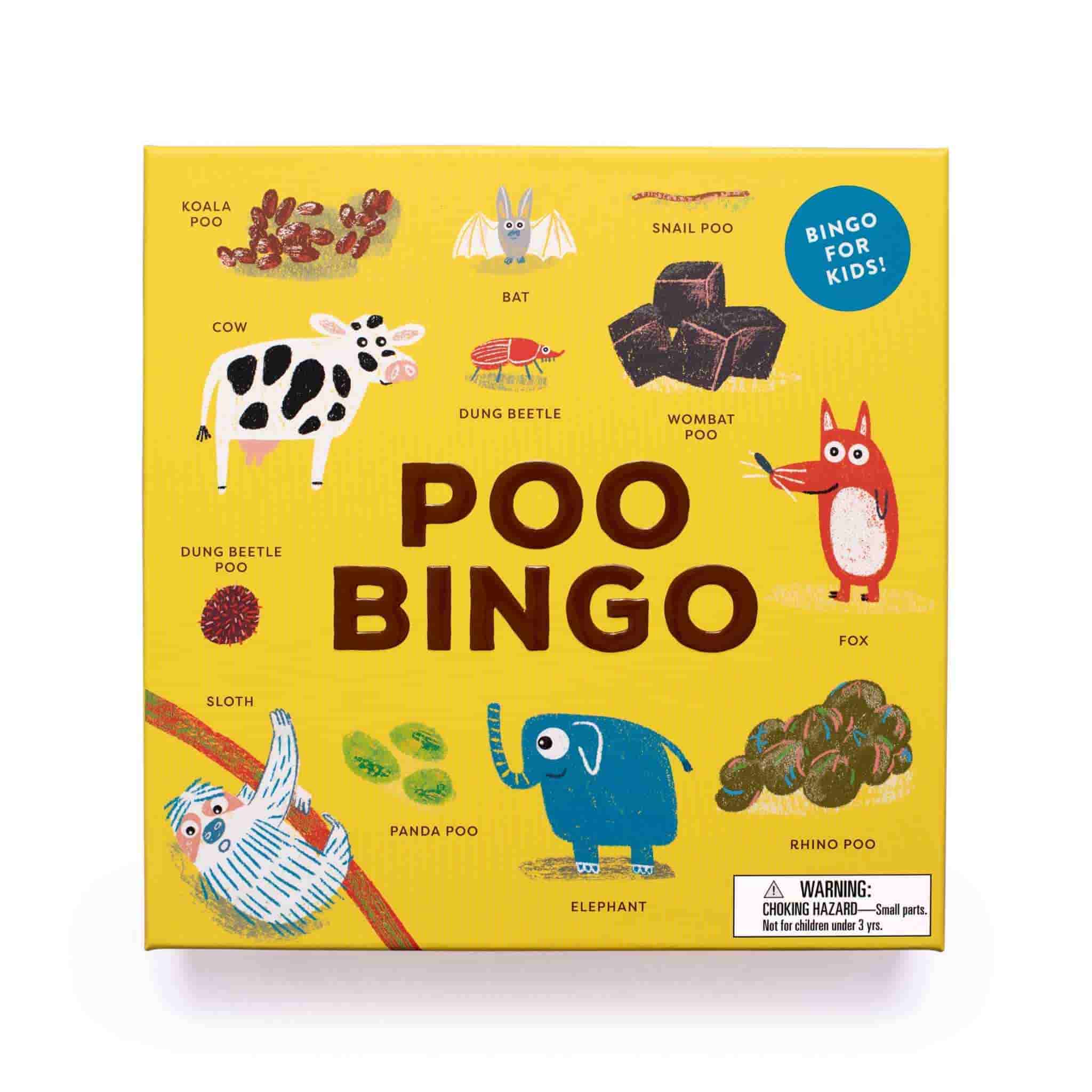 fun poo bingo board game 