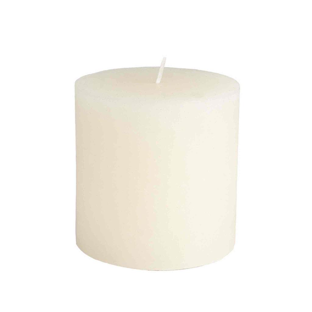 Ivory Rustic Pillar Candle