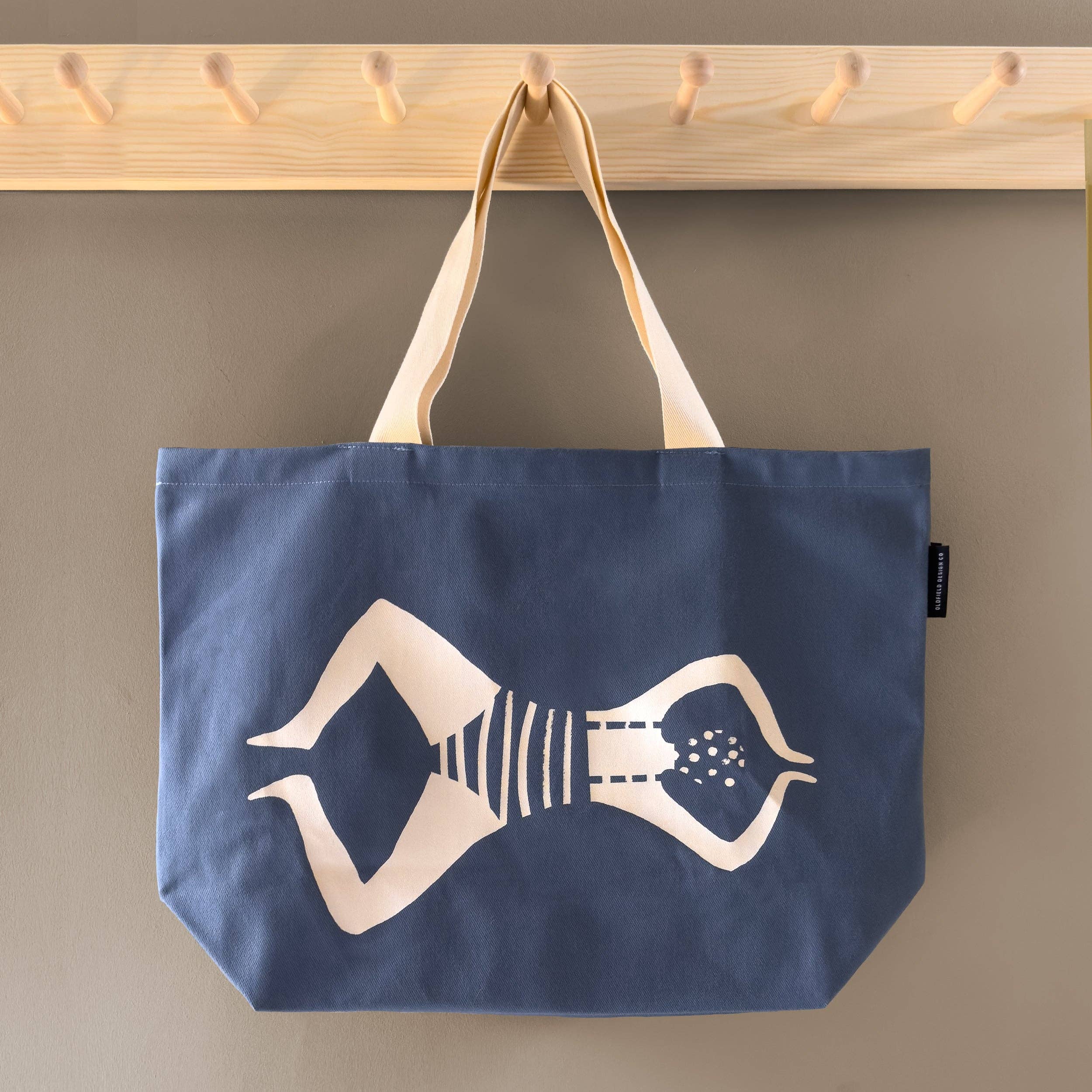 Swimmer, Blue Tote Bag