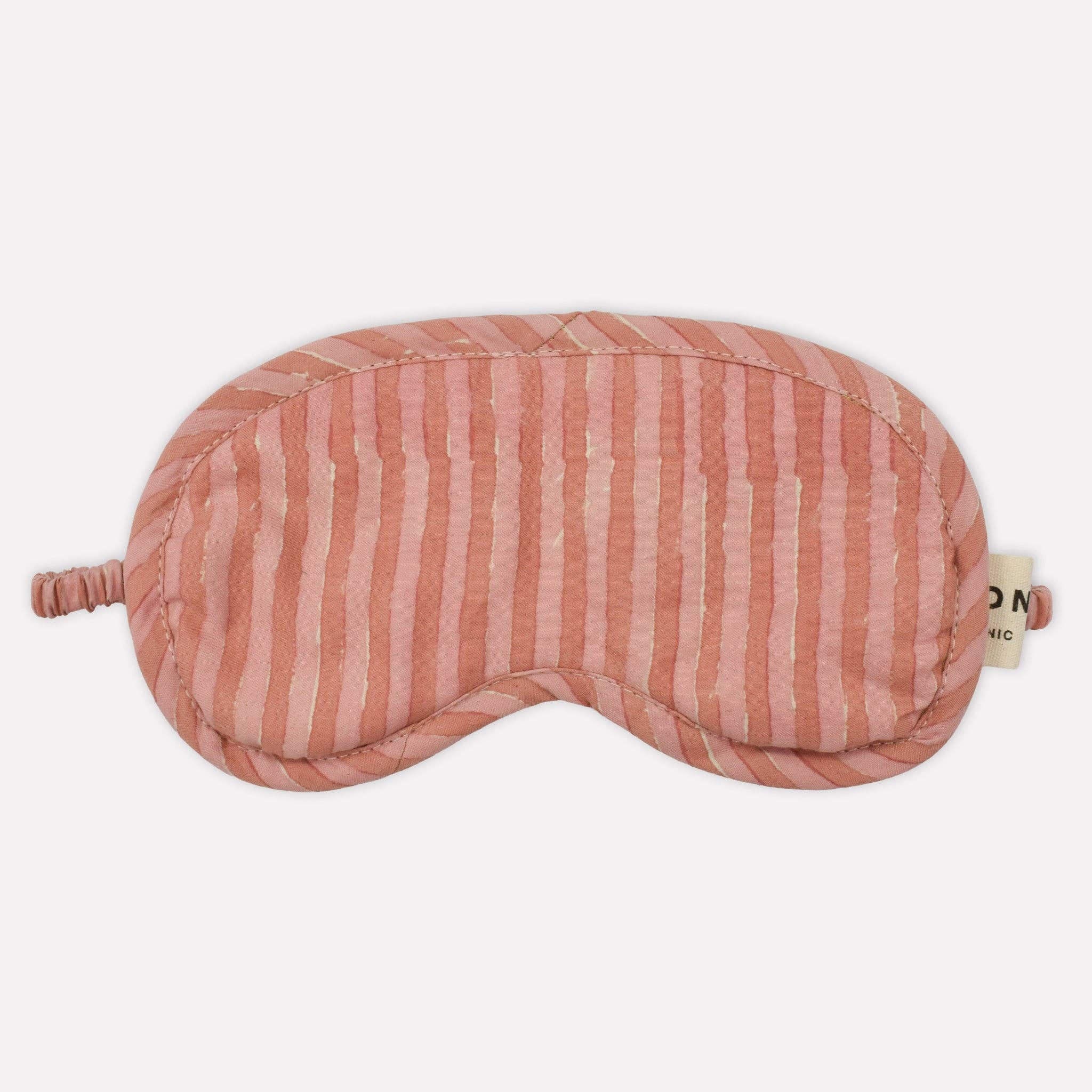 Organic Cotton Eye Mask | Rhubarb Stripe