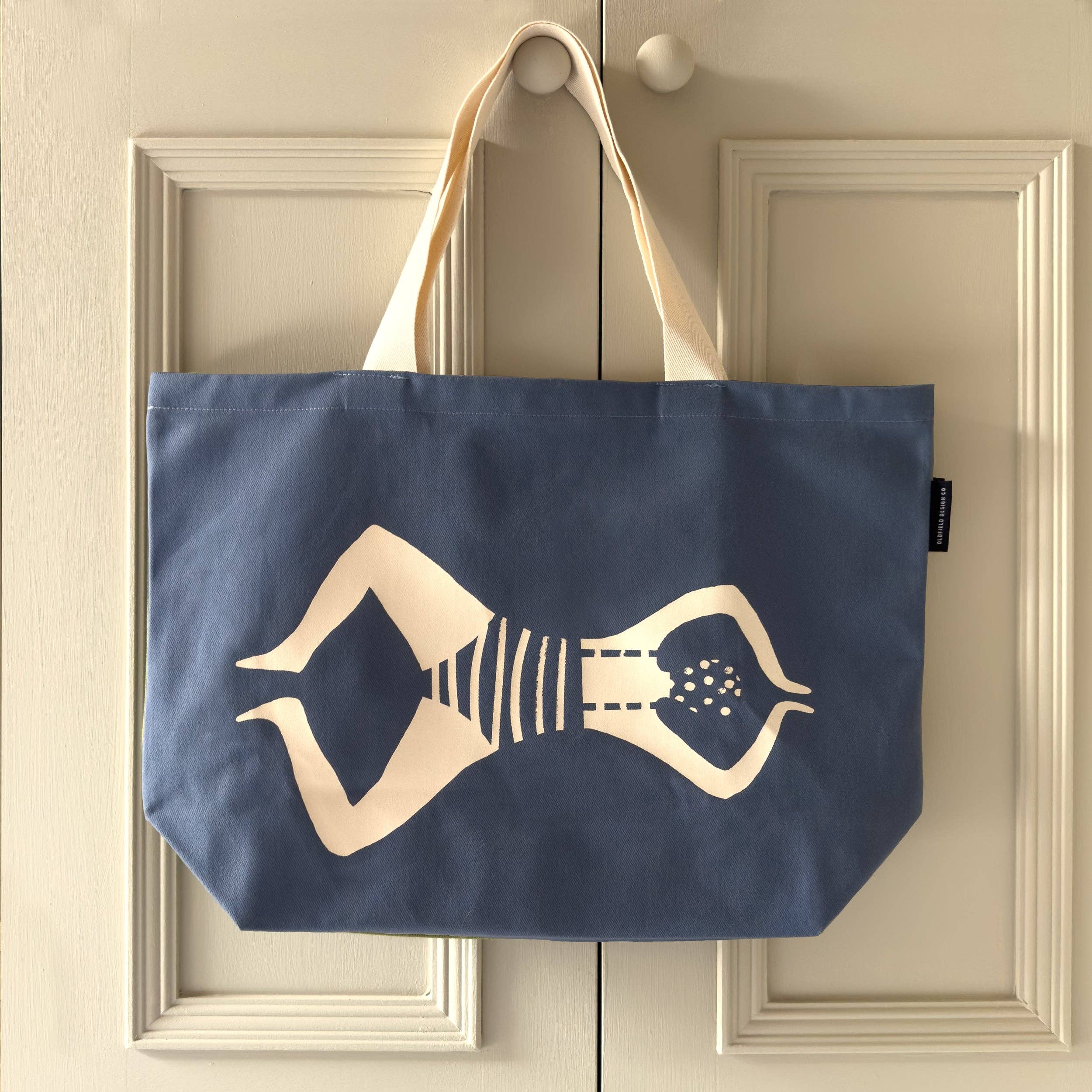 Swimmer, Blue Tote Bag
