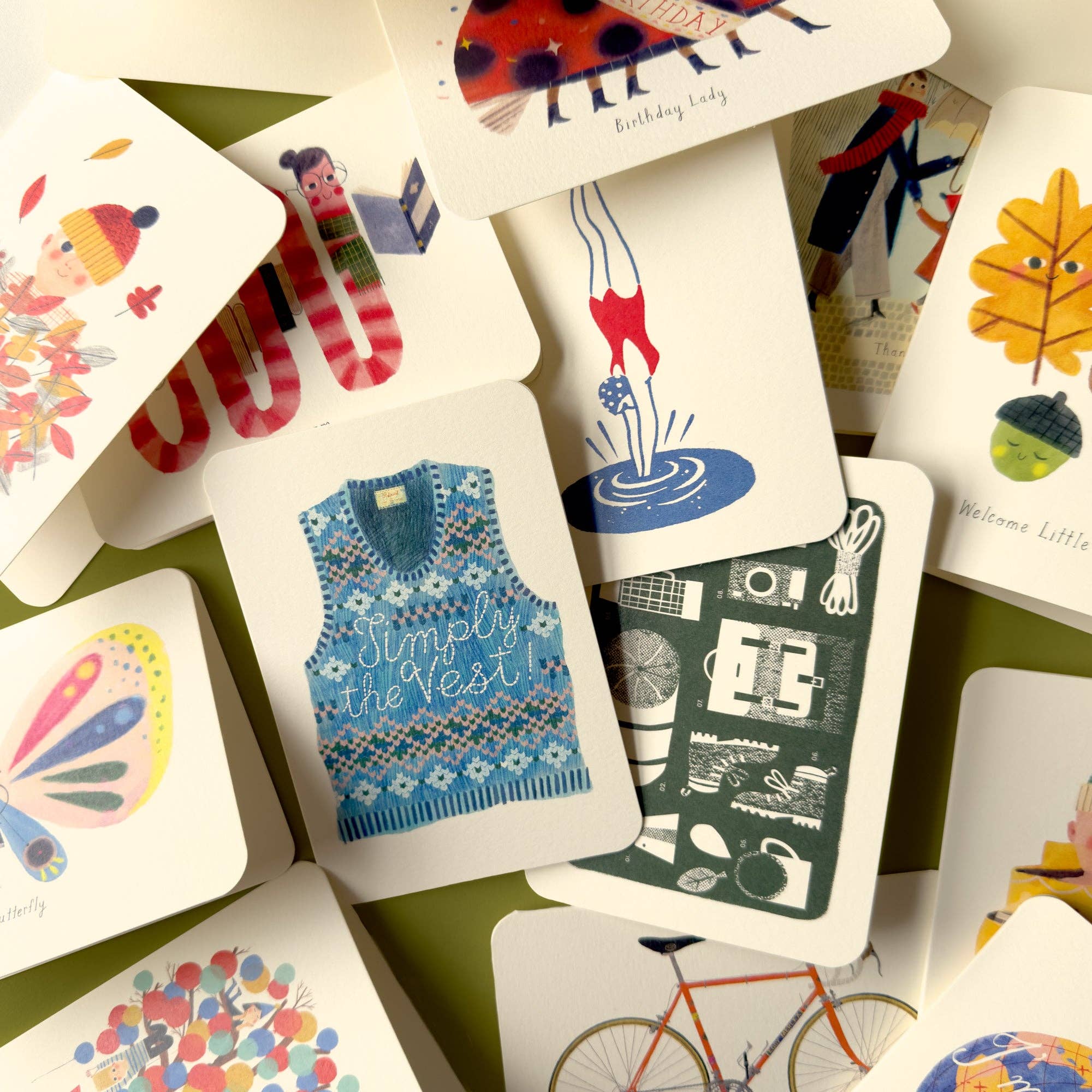 Bookworm Greetings Card
