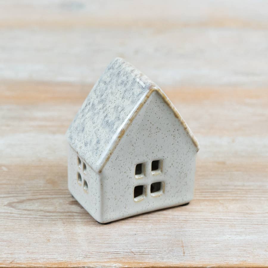 Ceramic Tea Light House | 9 cm