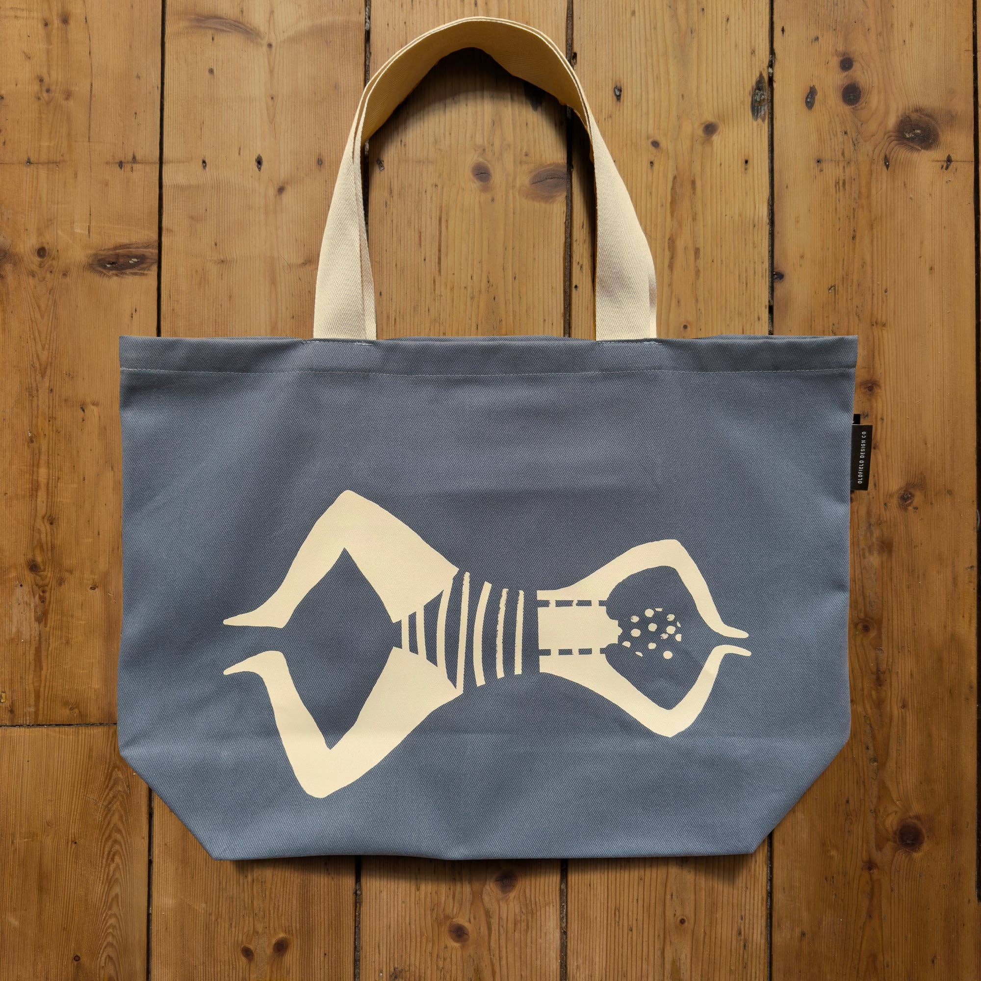 Swimmer, Blue Tote Bag
