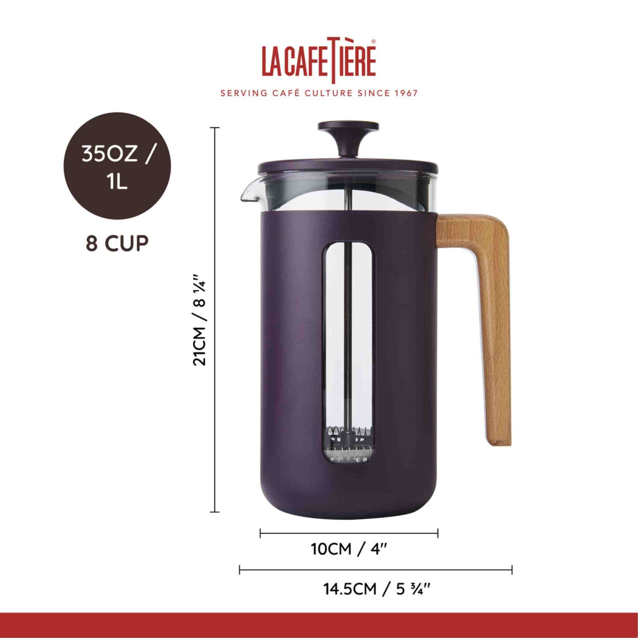 Purple Pisa Cafetiere