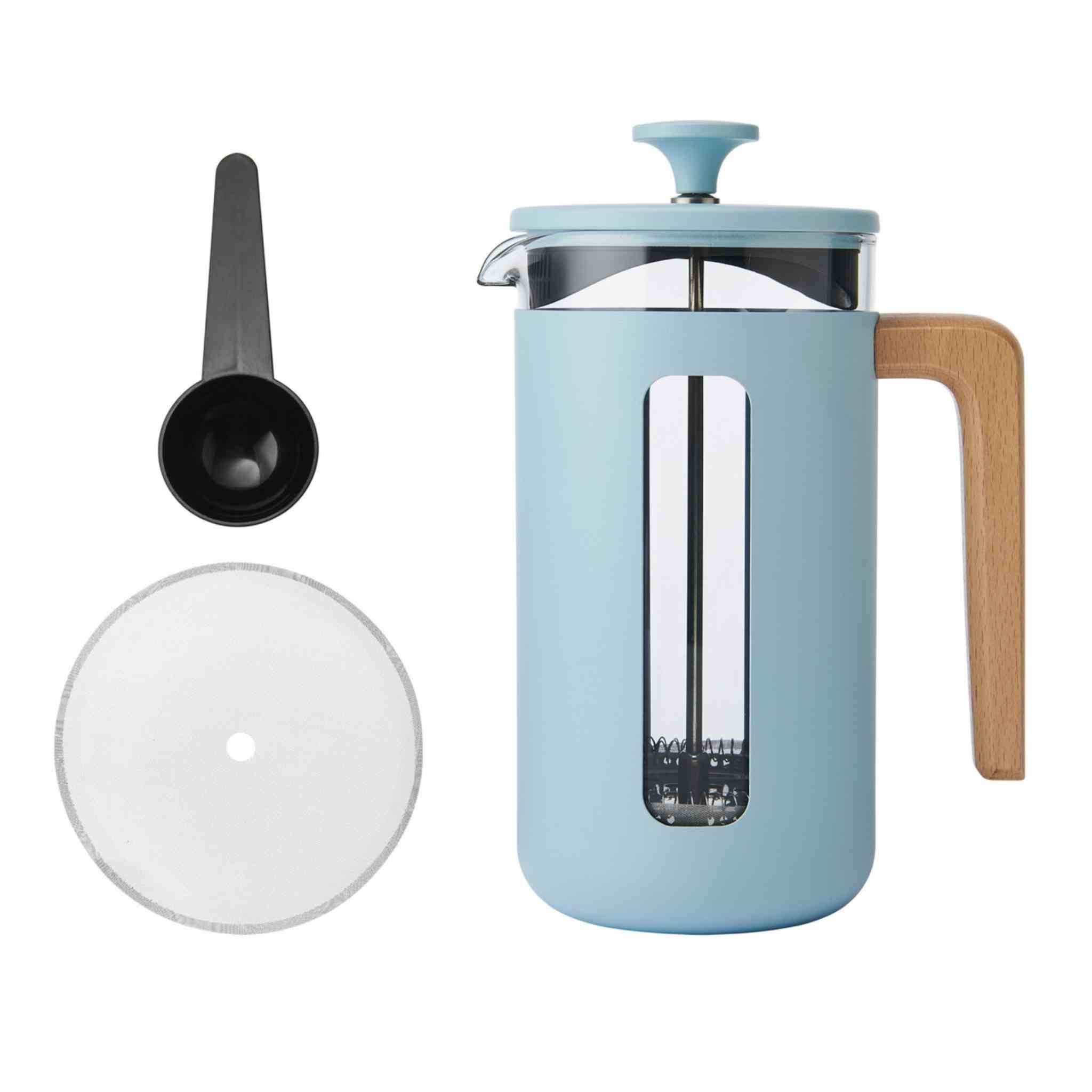 Sky Blue Pisa Cafetiere