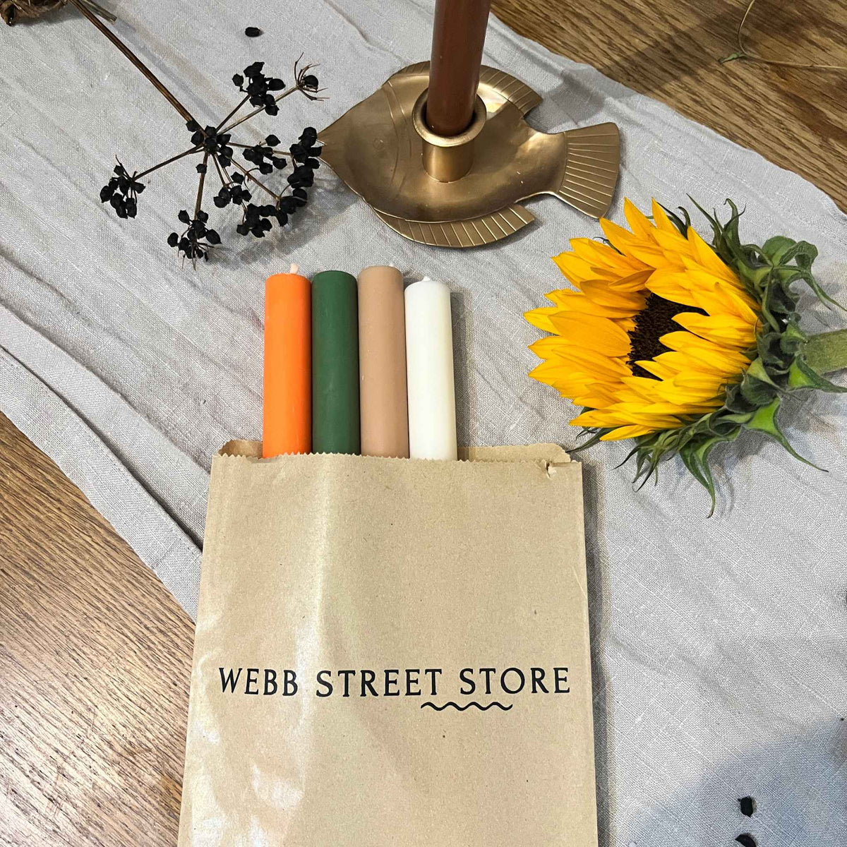 Autumn Provisions | Eco Dinner Candles (Set of 5)