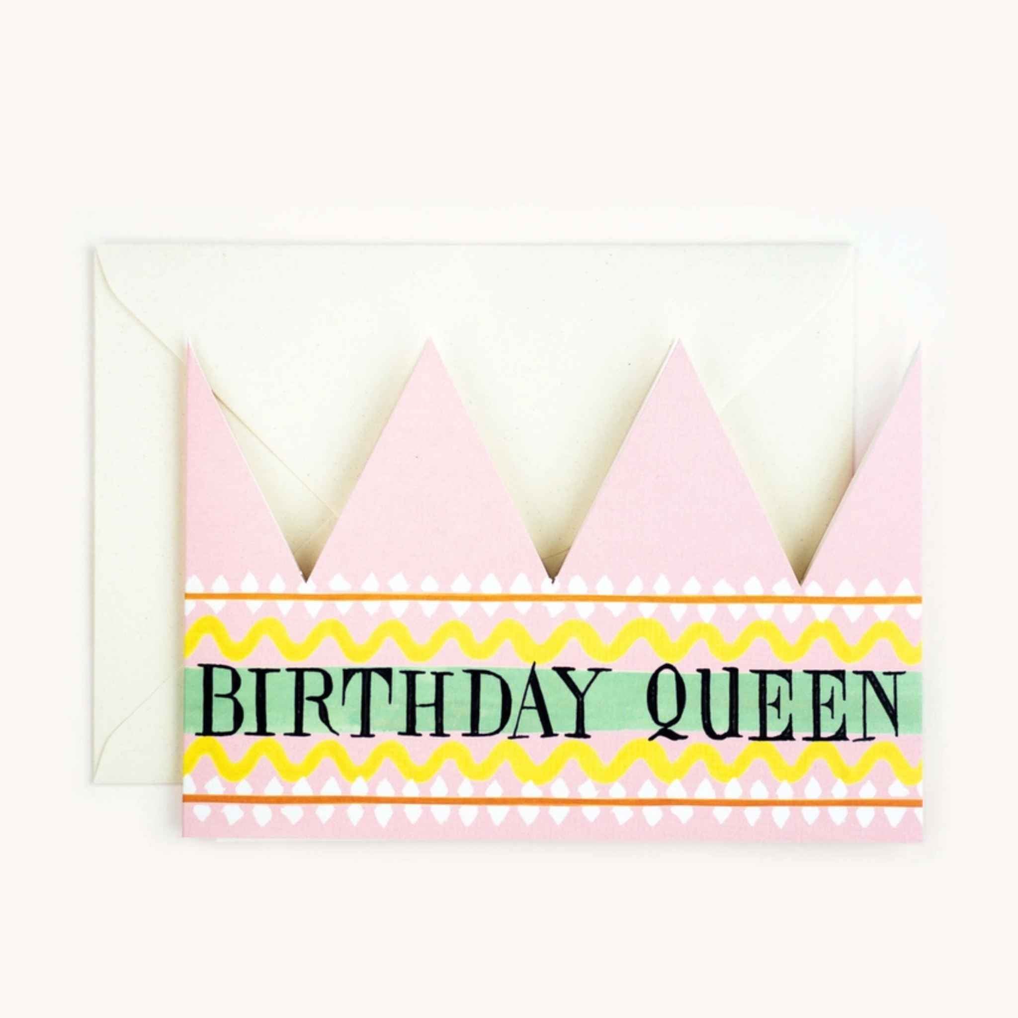 Birthday Queen Party Hat / Card