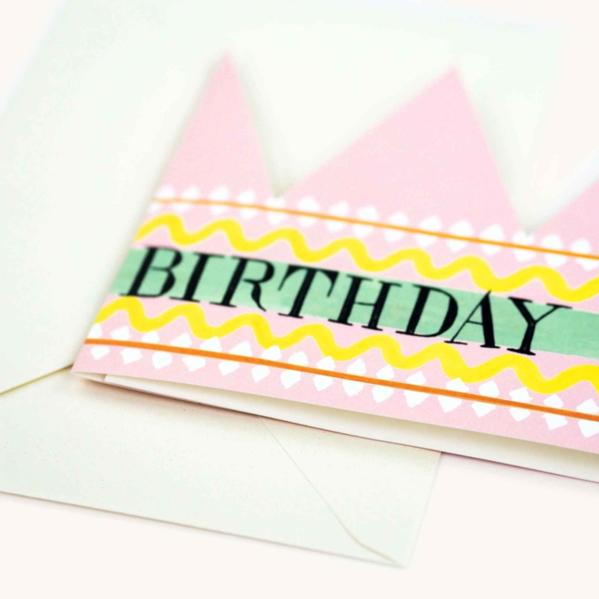Birthday Queen Party Hat / Card