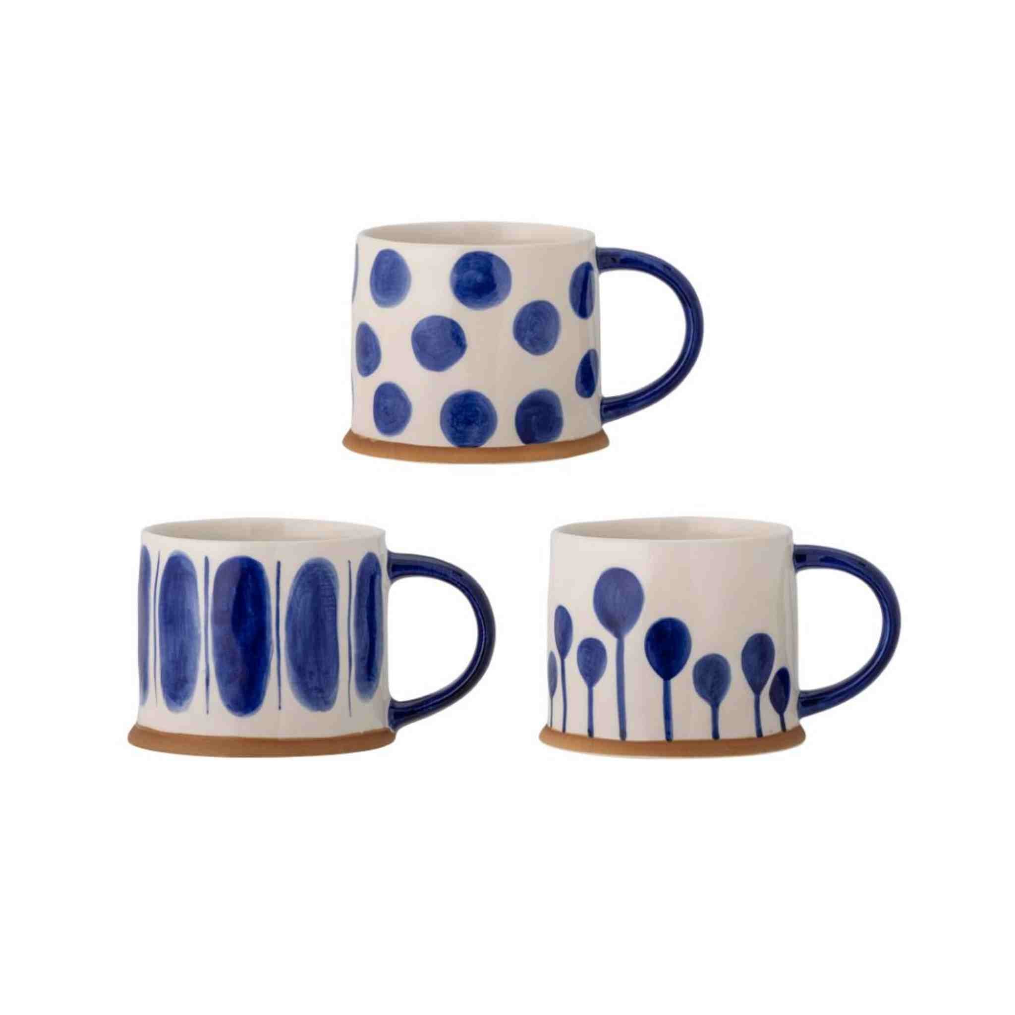 Linora Large Stoneware Mug | Blue