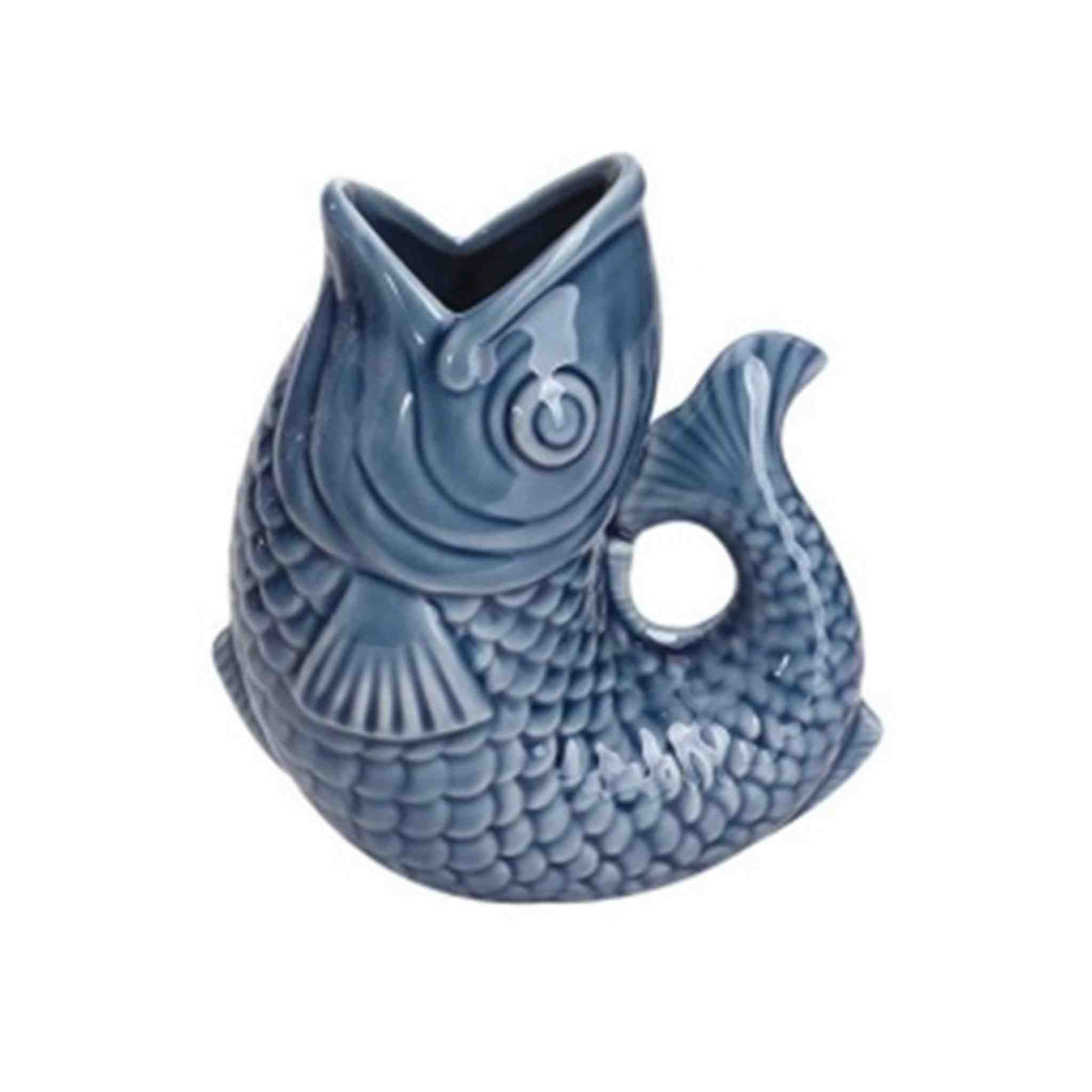 Blue Porcelain Fish Vase