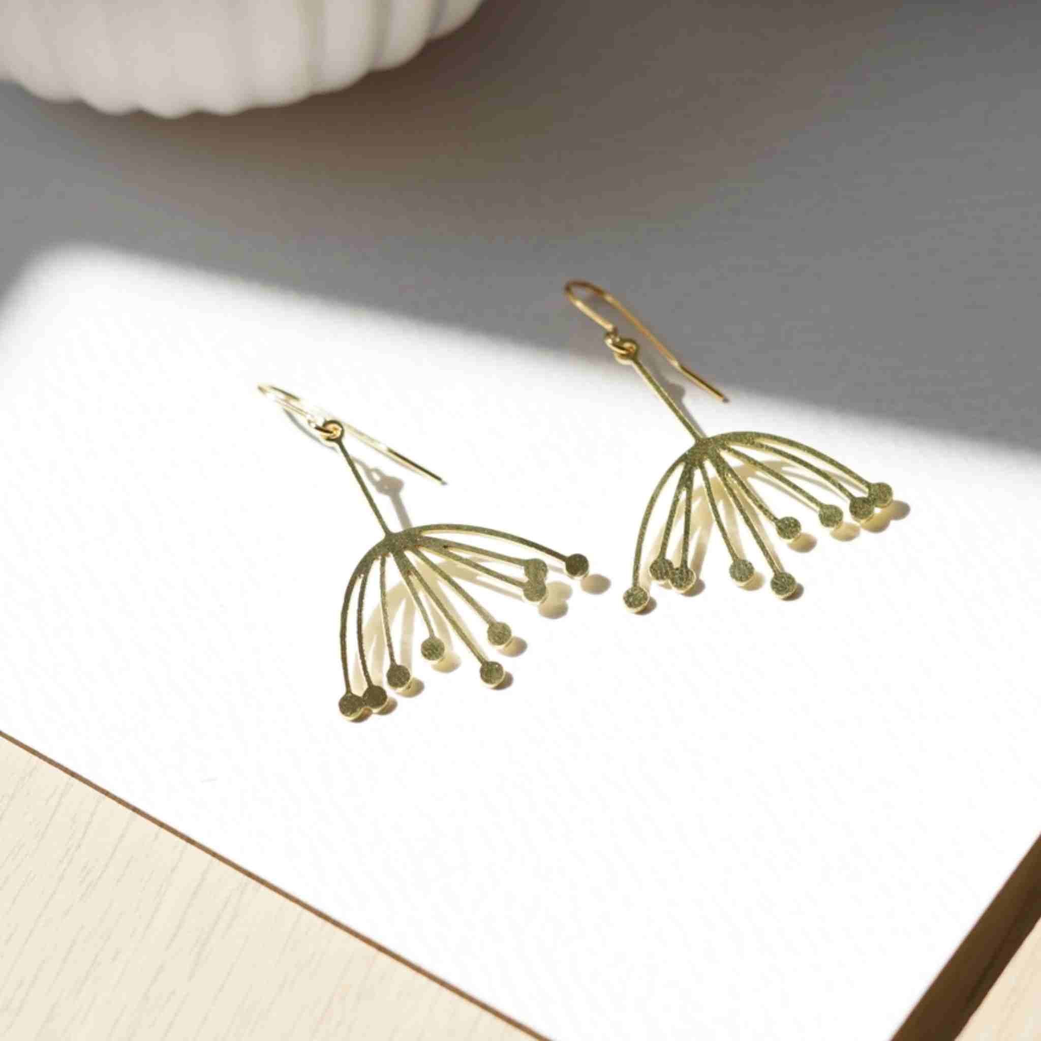 Botanical Large Dandelion Earrings