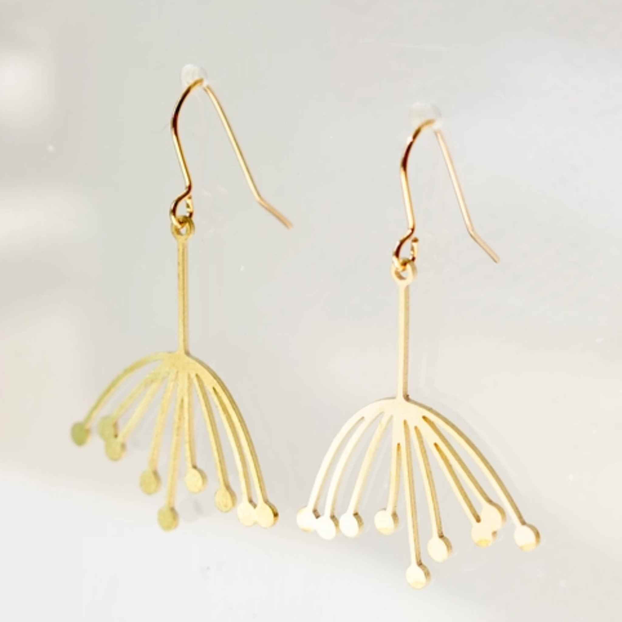 Botanical Large Dandelion Earrings