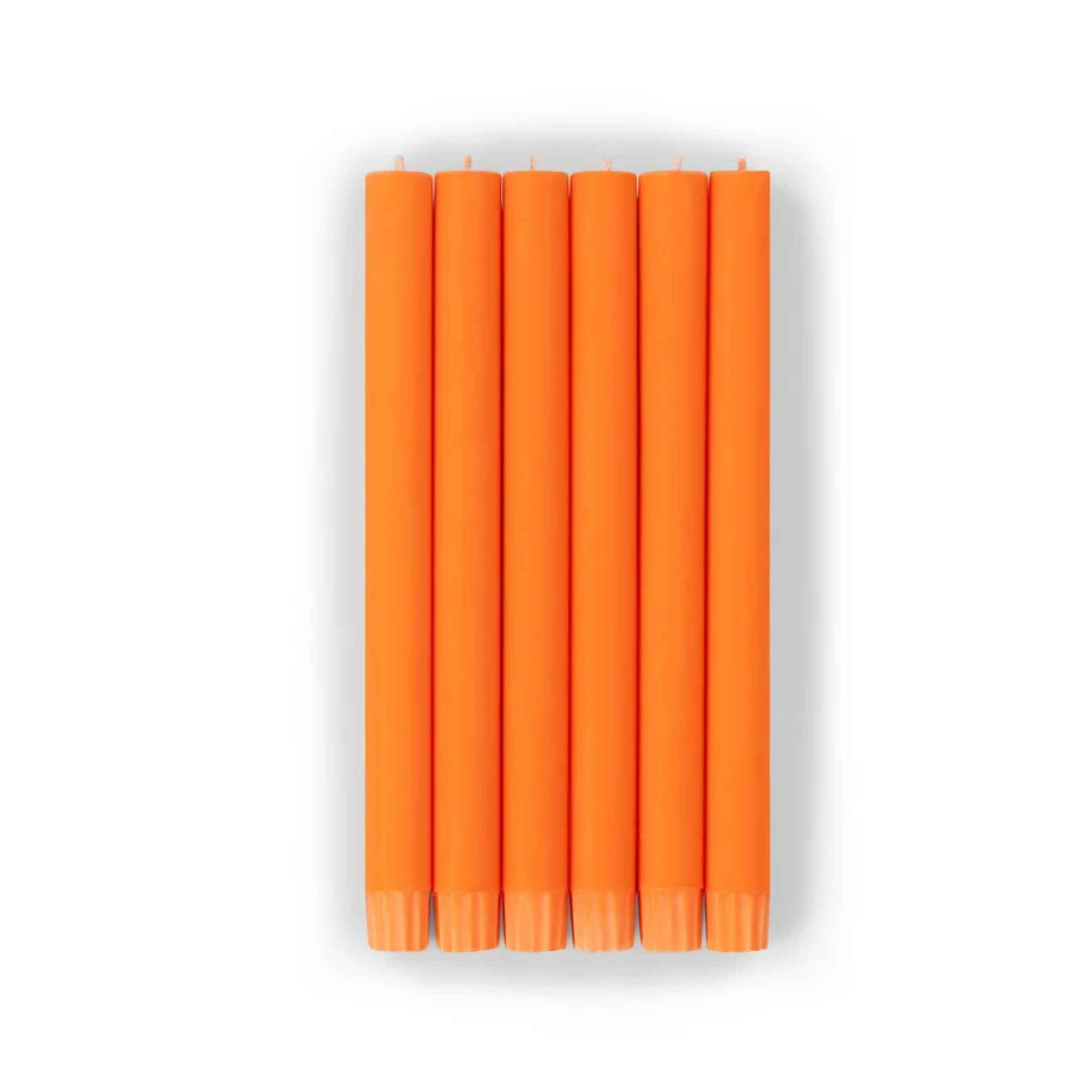 Bright Orange Eco Dinner Candle